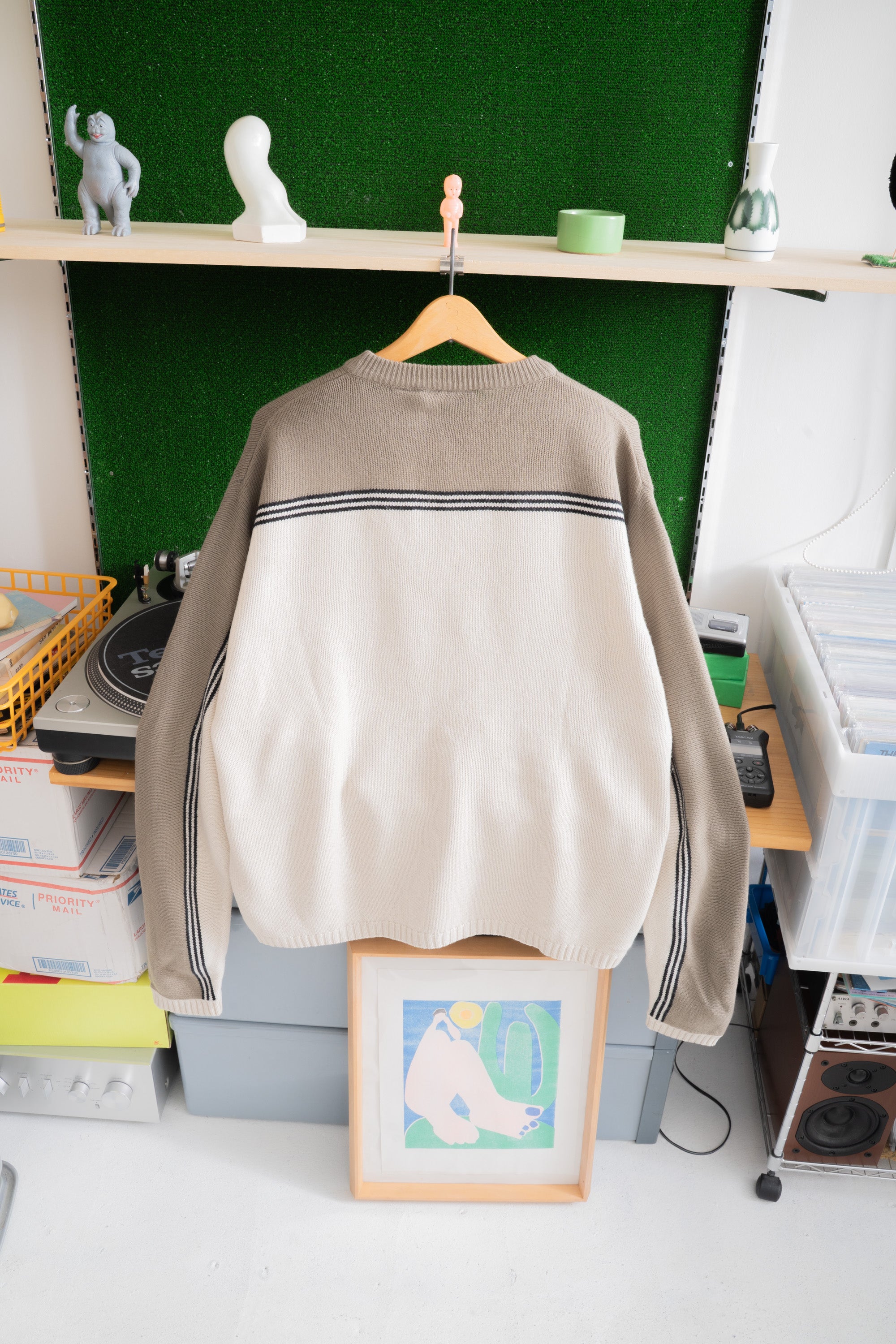 90~00S FADED GLORY STRIPED SWEATER