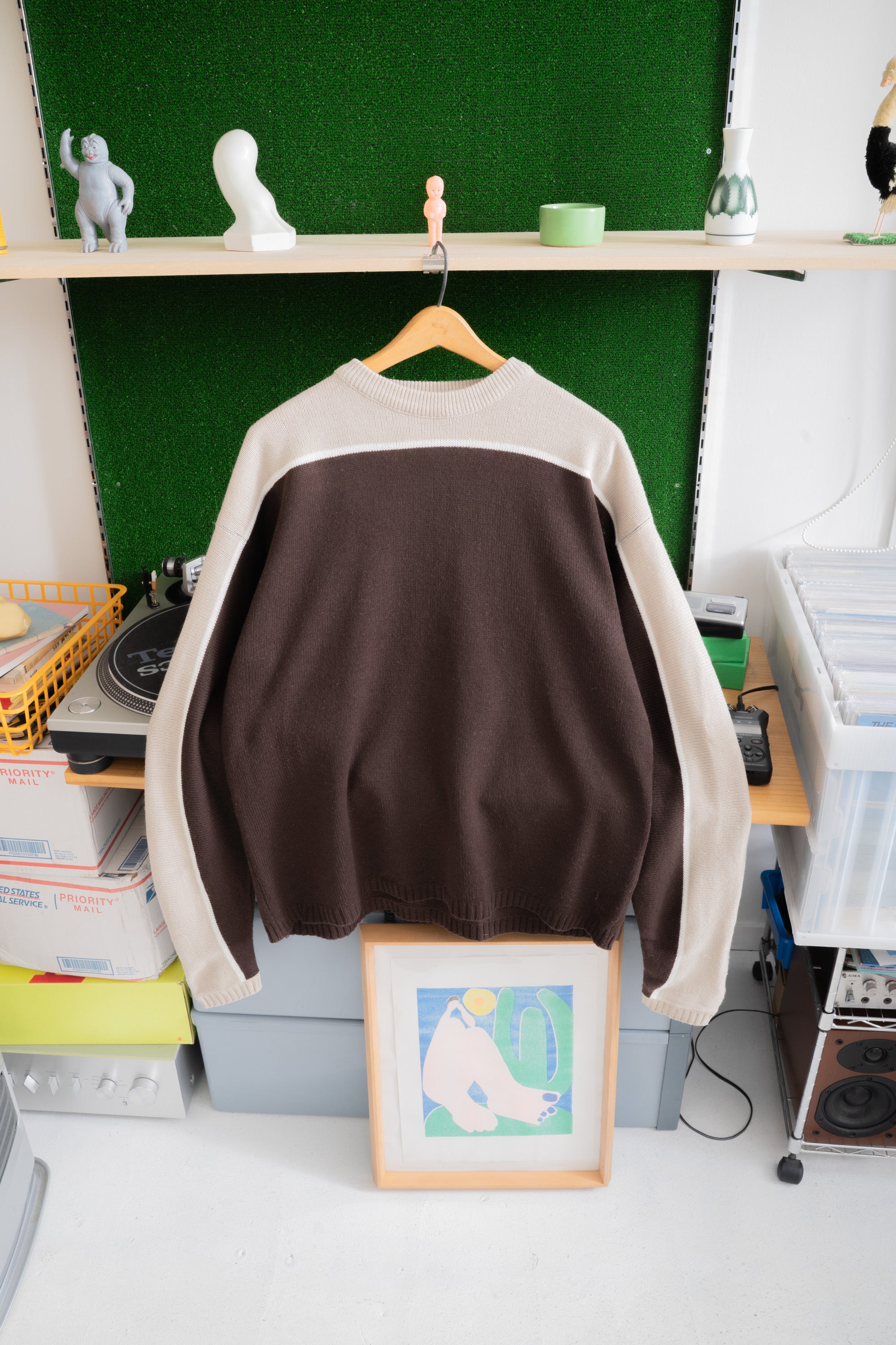 90~00S UTILITY 2TONE STWEATER