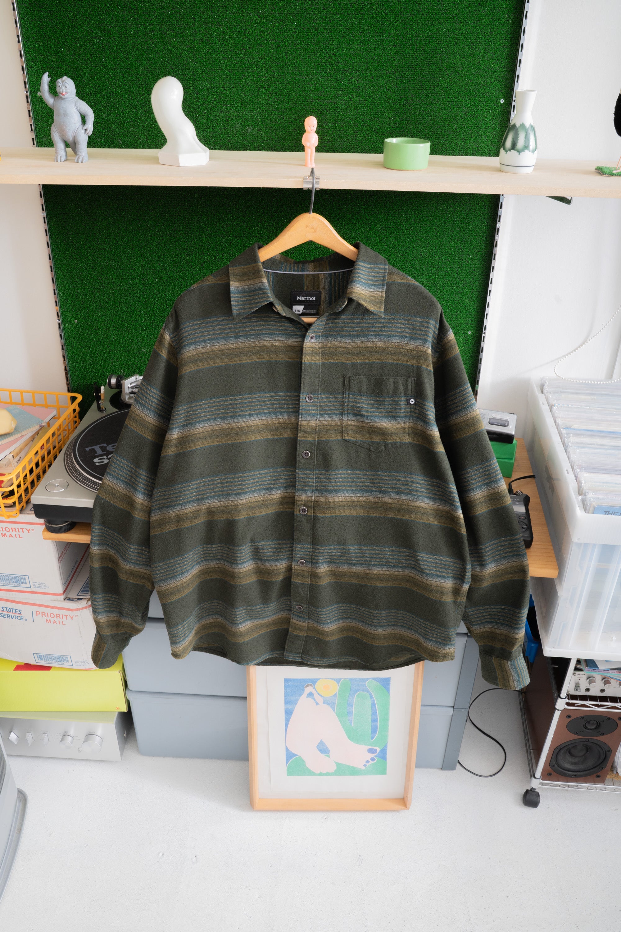 00~10S MARMOT STRIPED SHIRT
