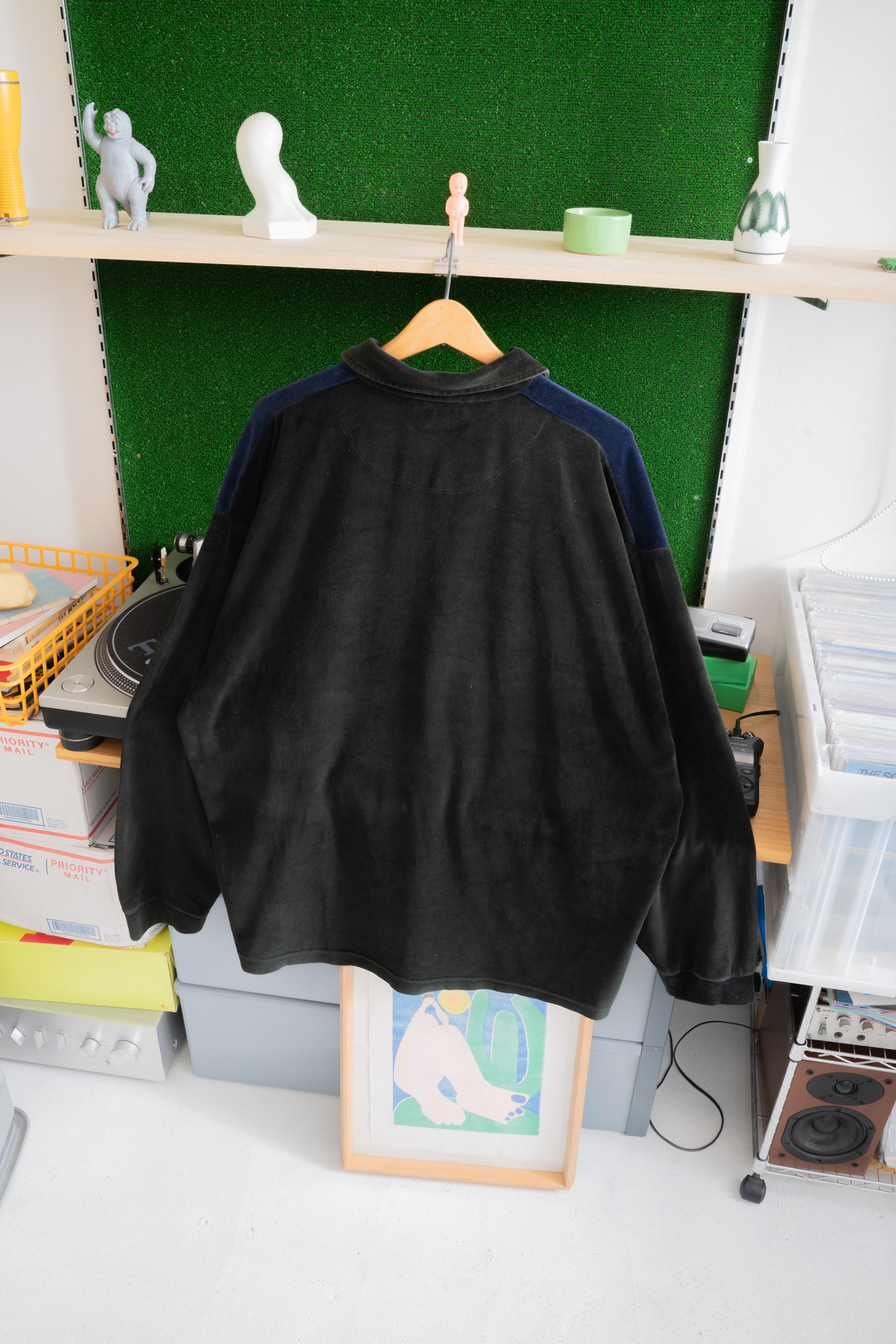 90S UTOPIA 3TONE VELOUR POLO