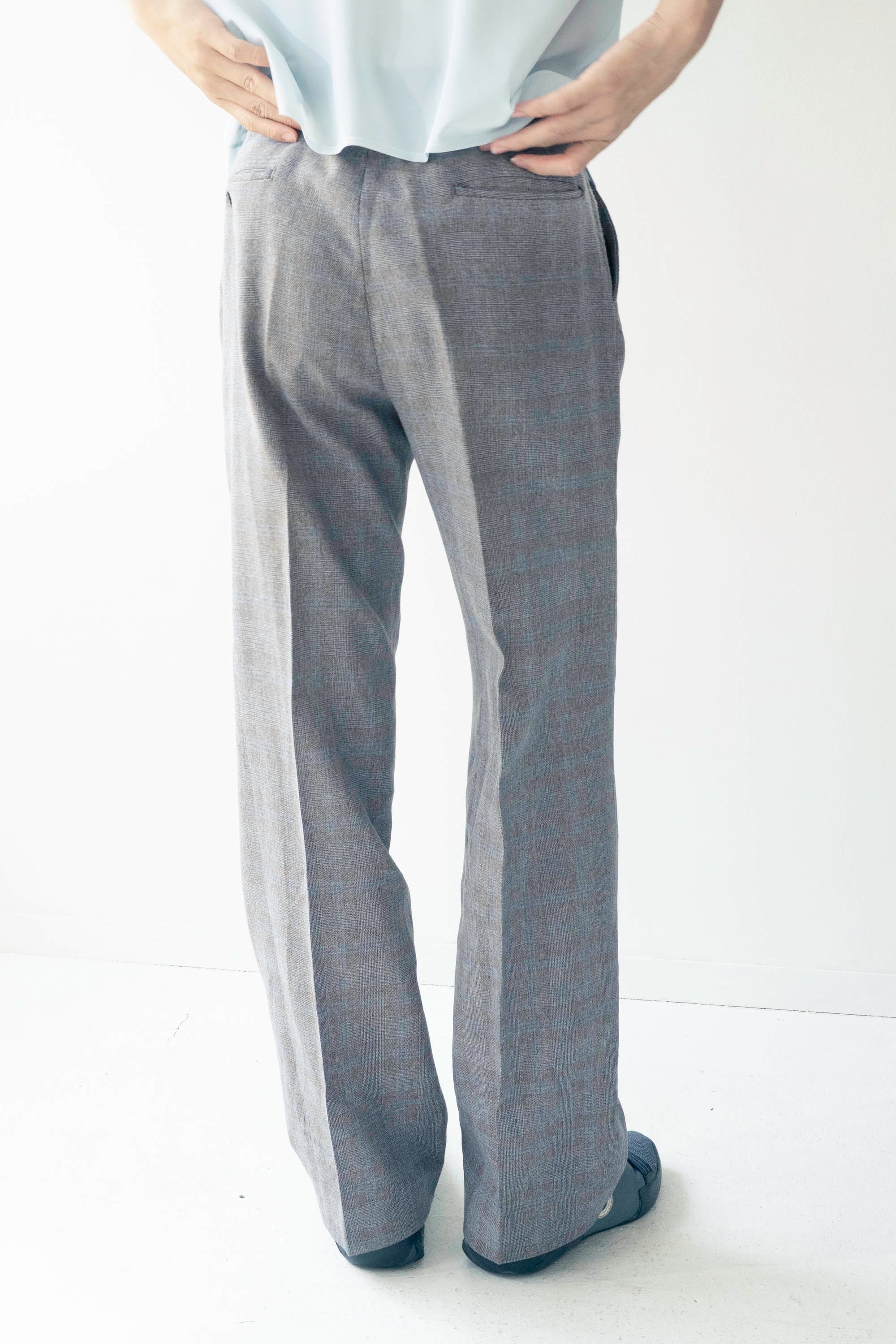 80S MADE IN USA HAGGAR CHECKED SLACKS
