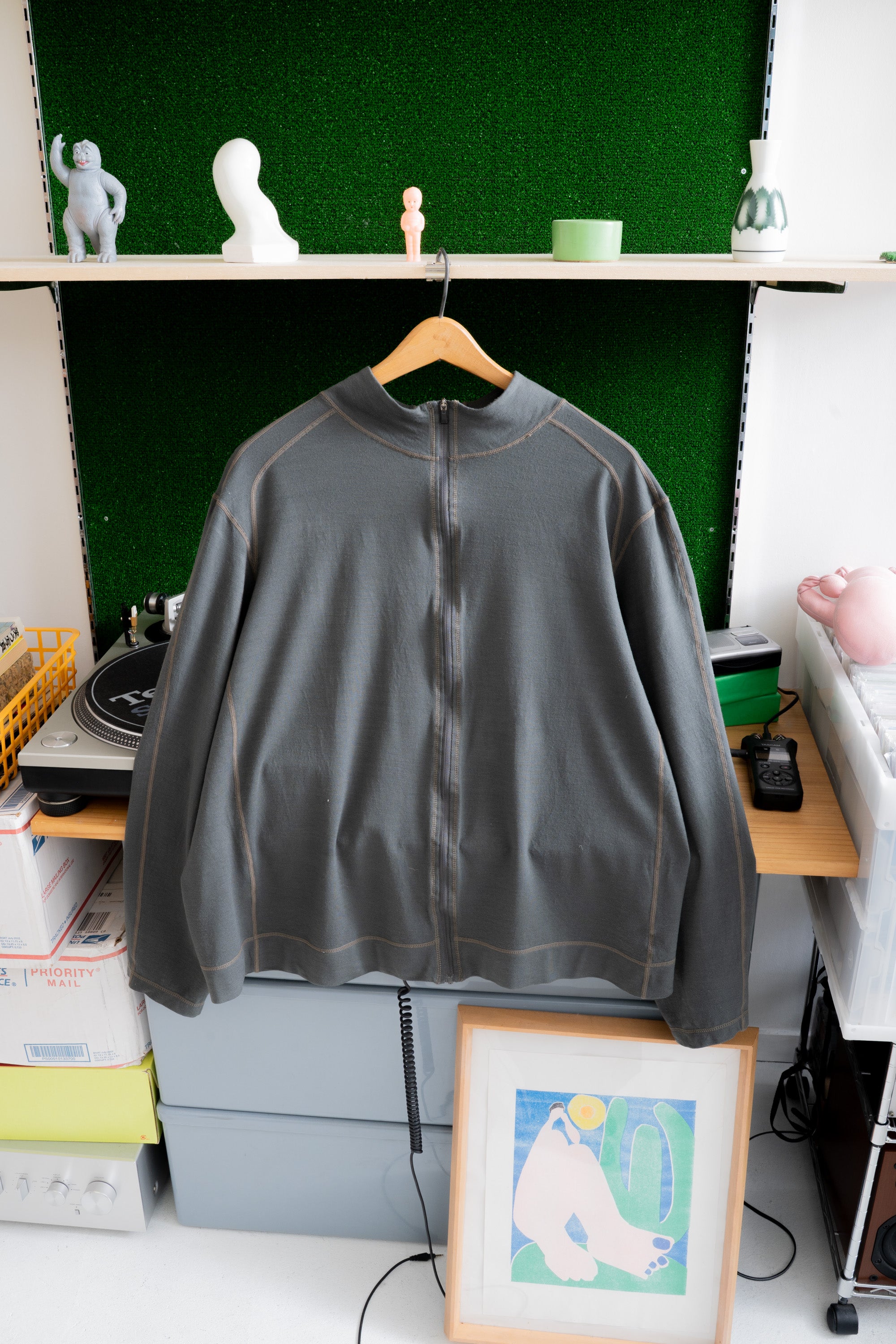 00-10S REI COOP MERINO WOOL FULLZIP SWEATER