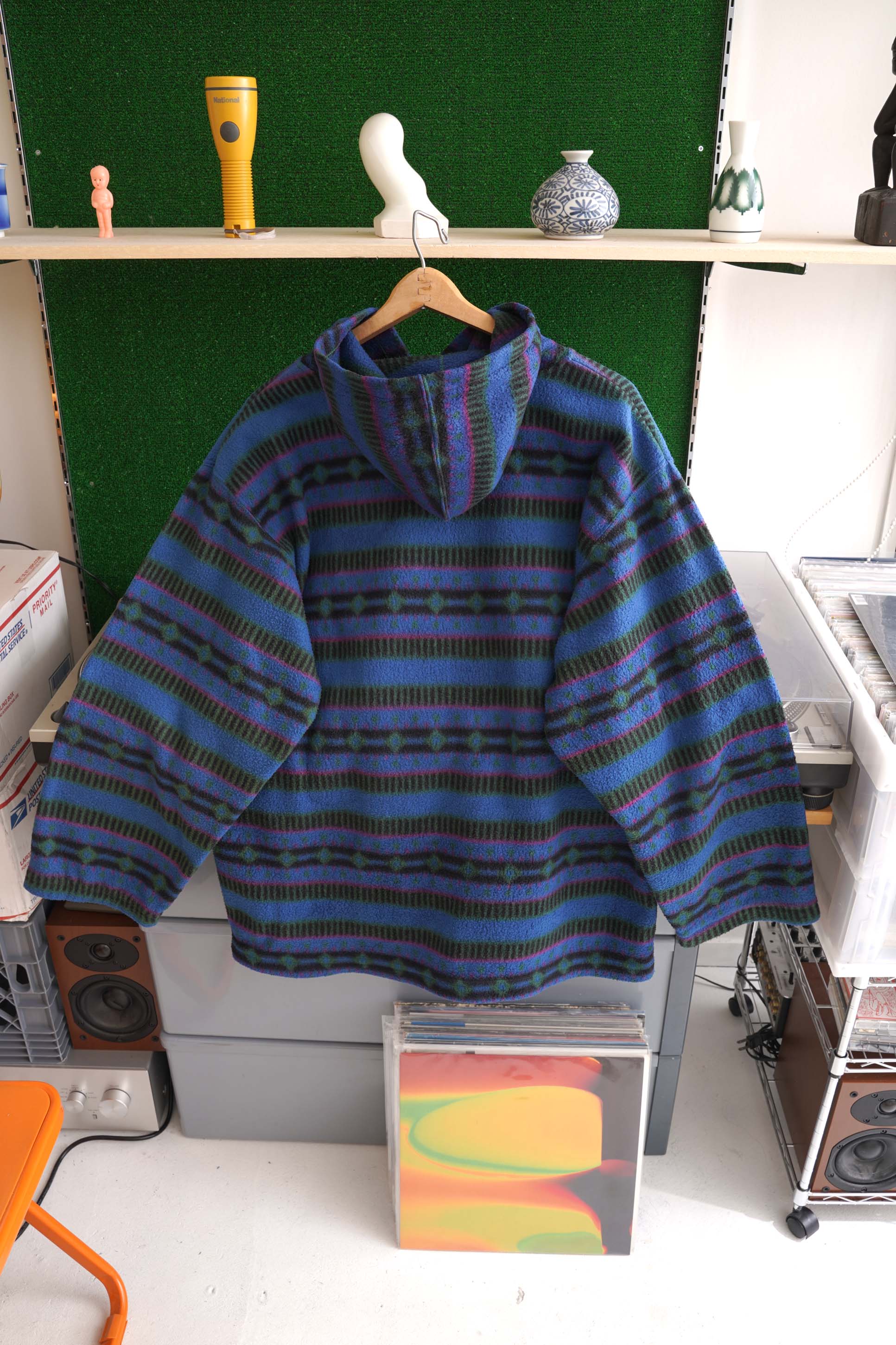 80~90S BLAZER FLEECE PATTERNED PARKER