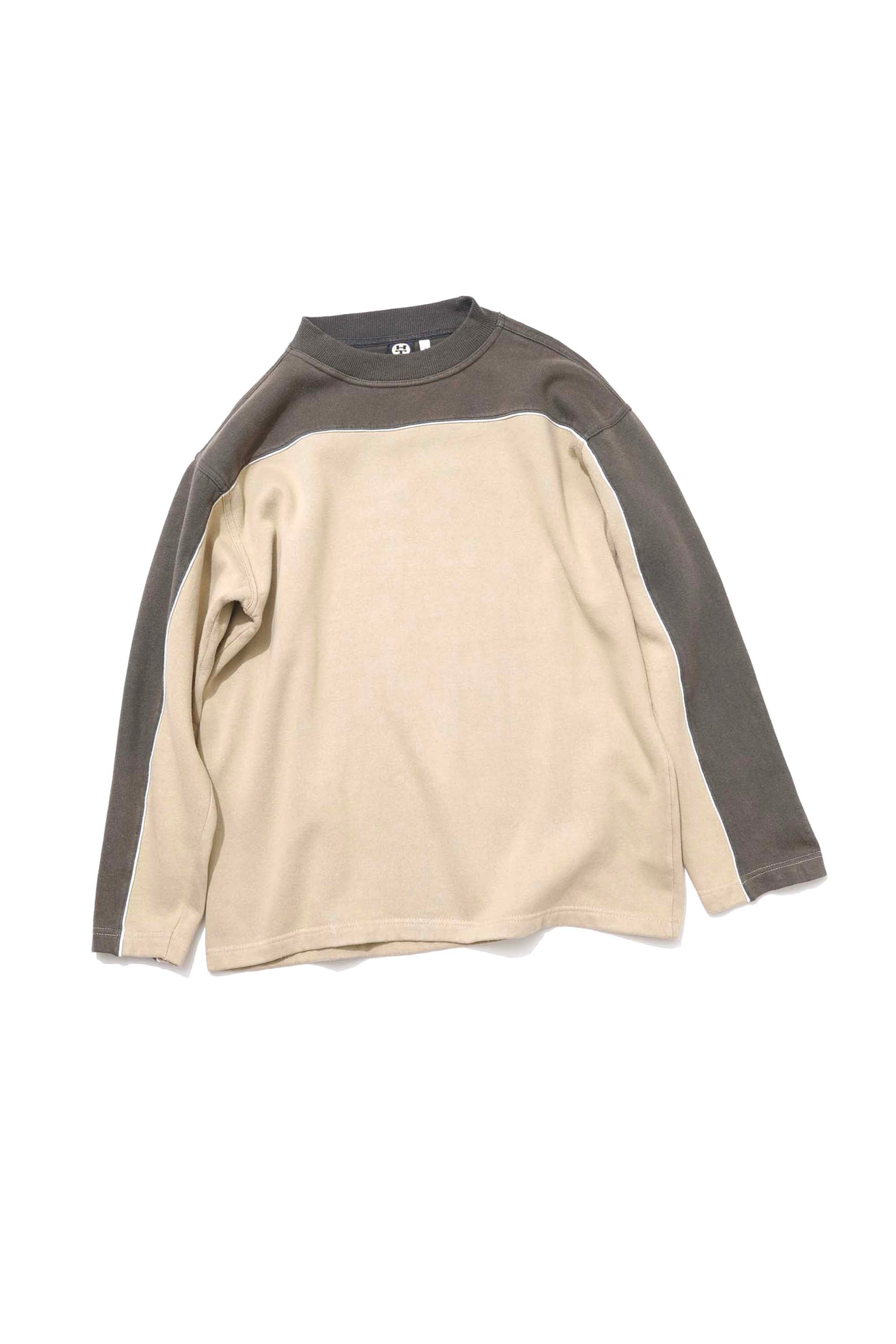 90S HERE & THERE 2 TONE SWEAT SHIRT