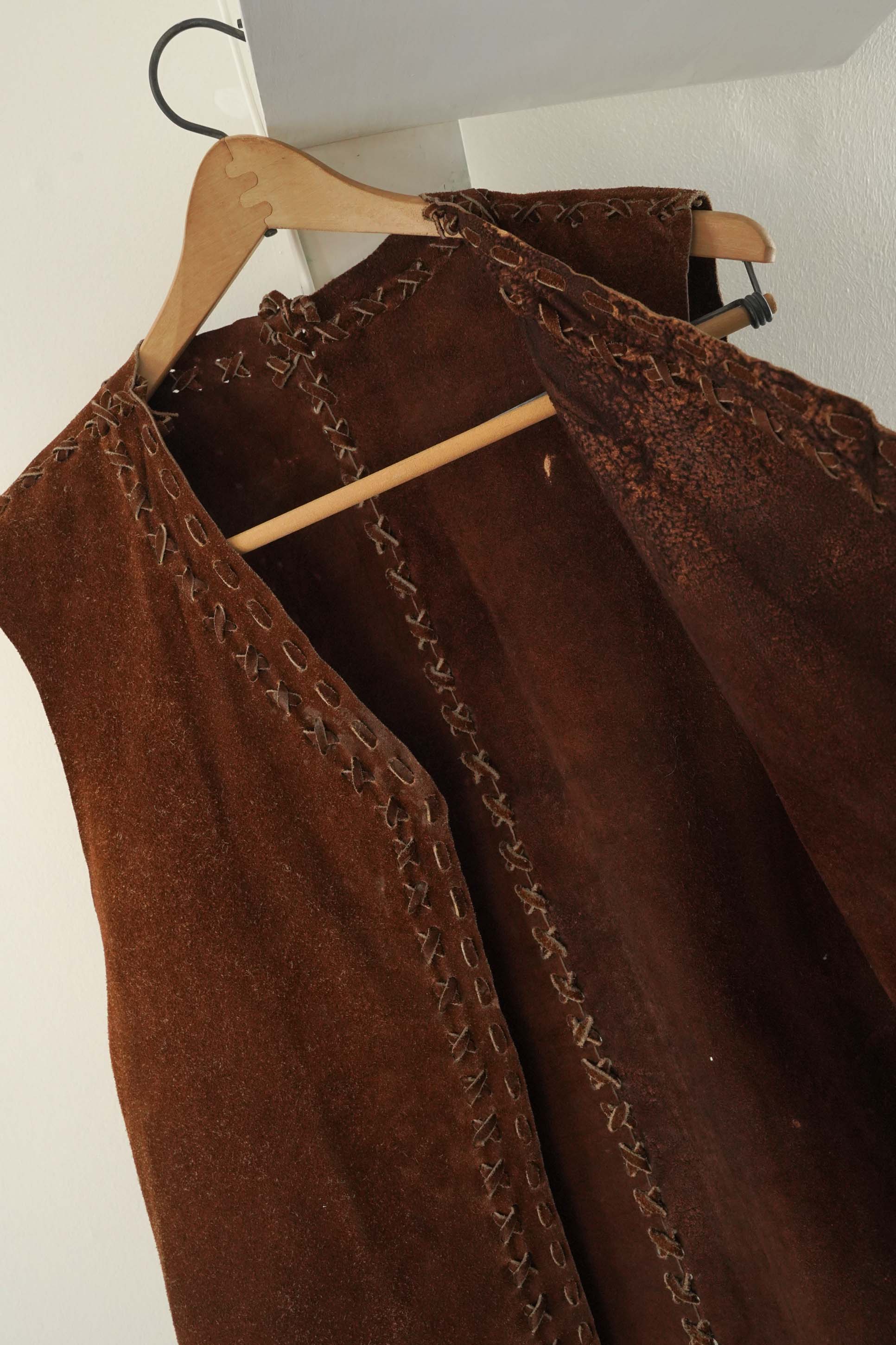 70S SUEDE LEATHER VEST