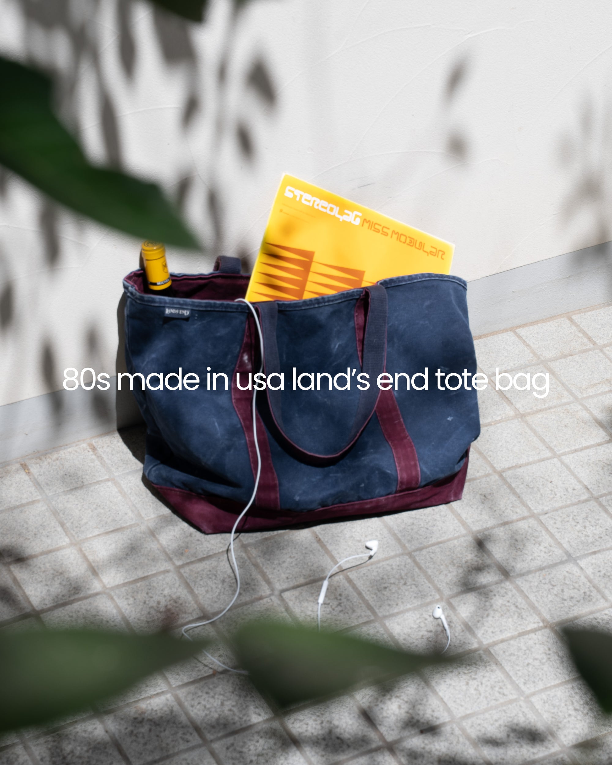 80S MADE IN USA LAND'S END TOTE BAG