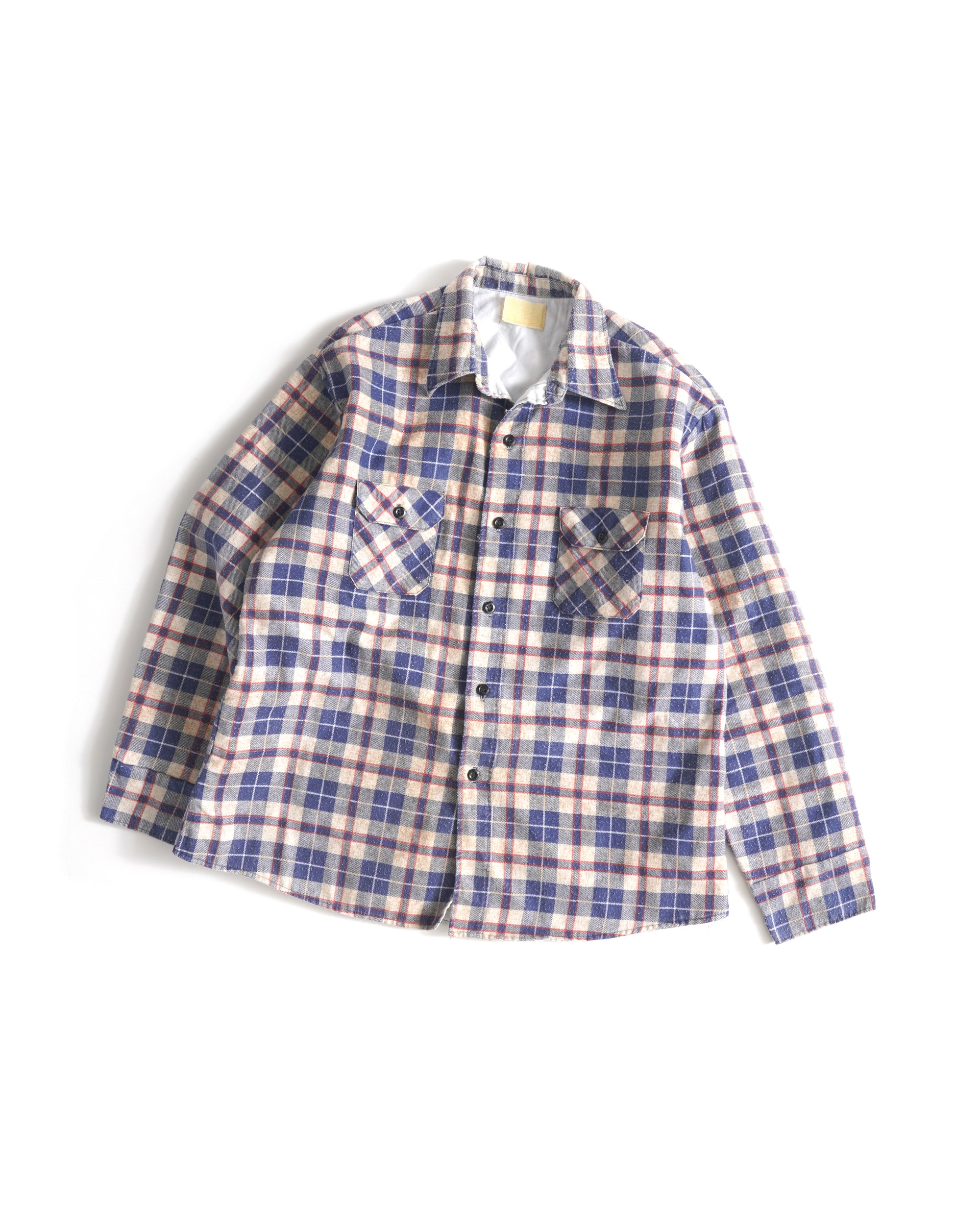 80S SEARS FLANNEL CHECK SHIRT