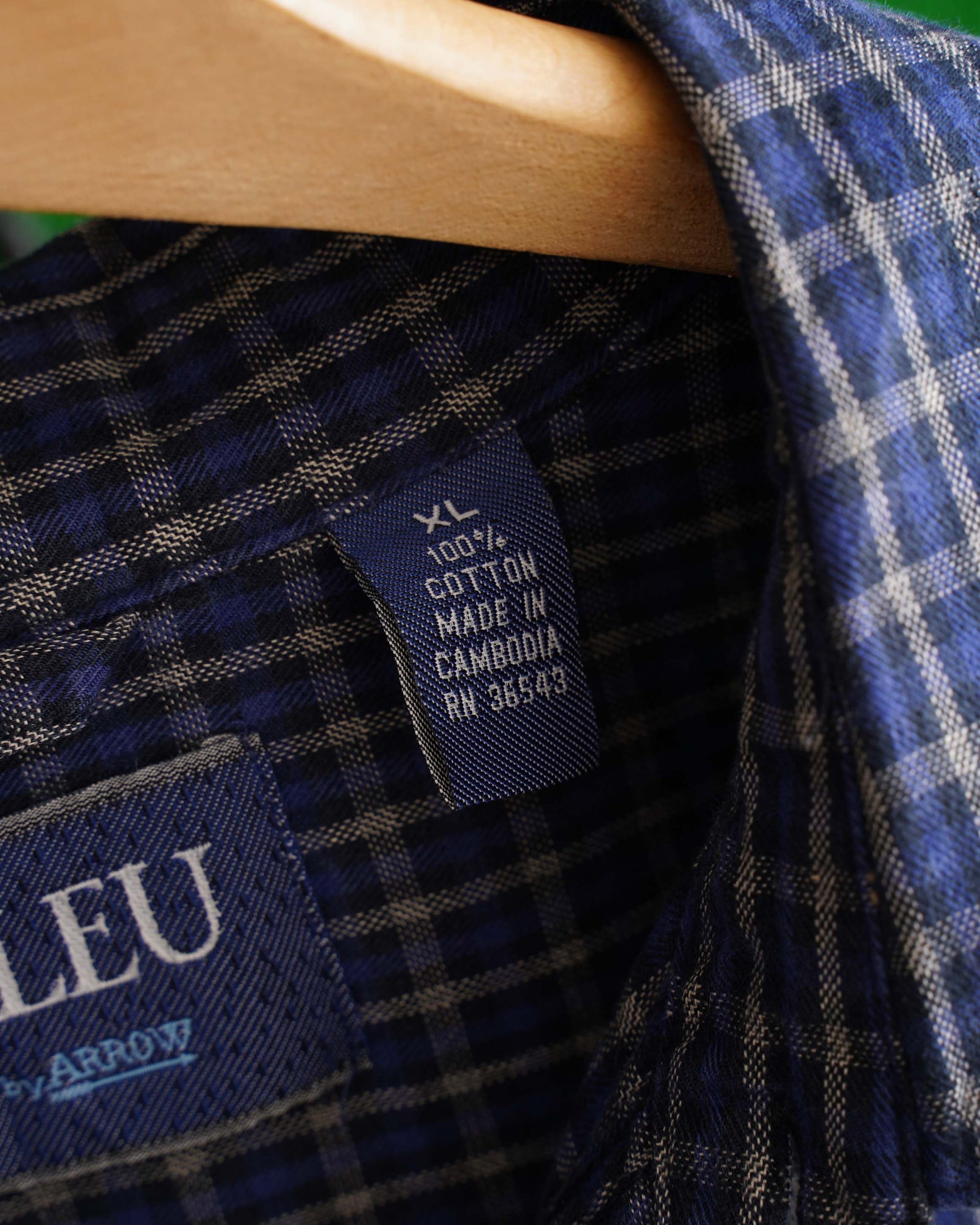 90S BLEU BY ARROW CHECKED SHIRT