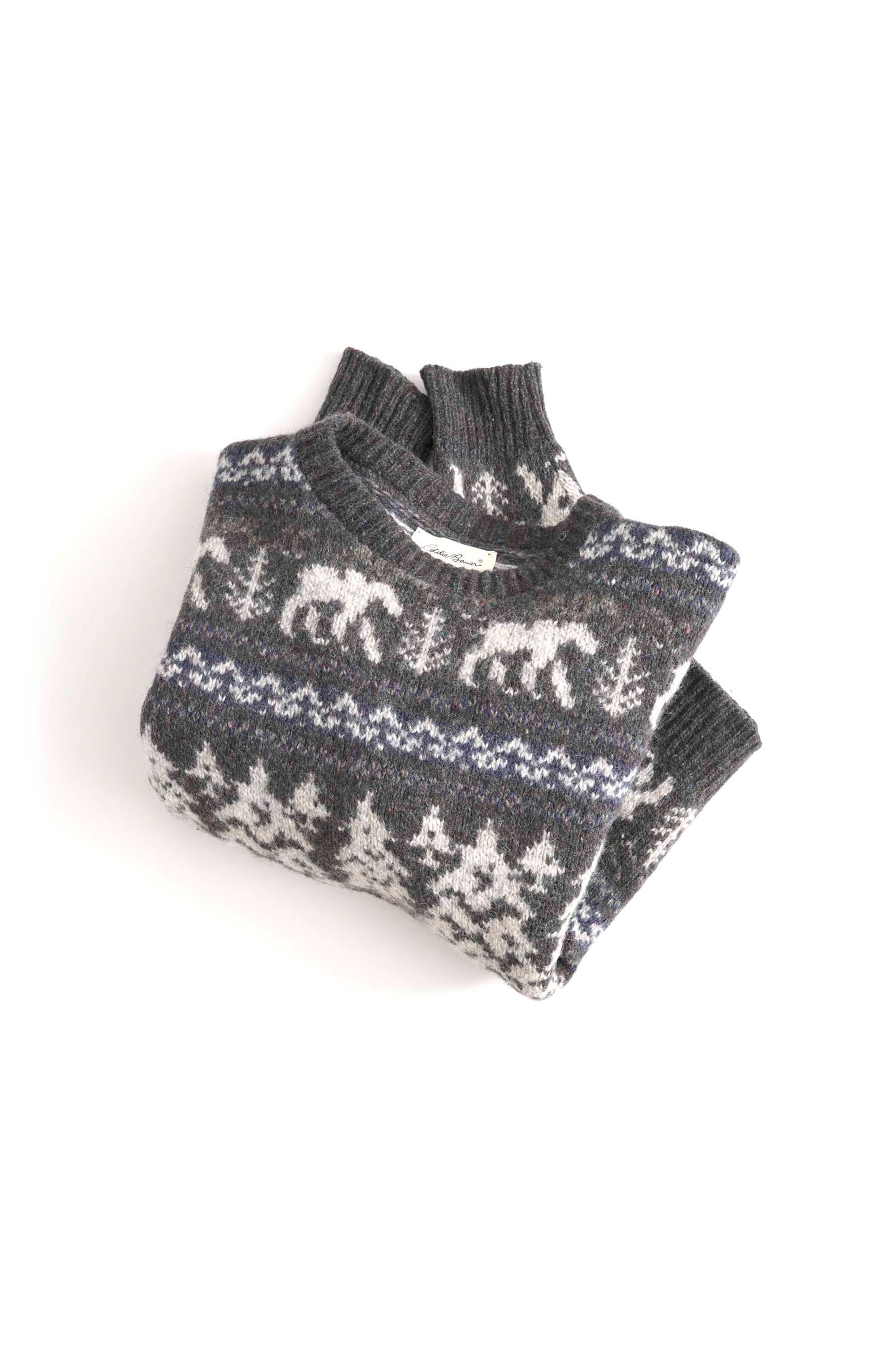 90S MADE IN USA EDDIE BAUER NORDIC WOOL SWEATER