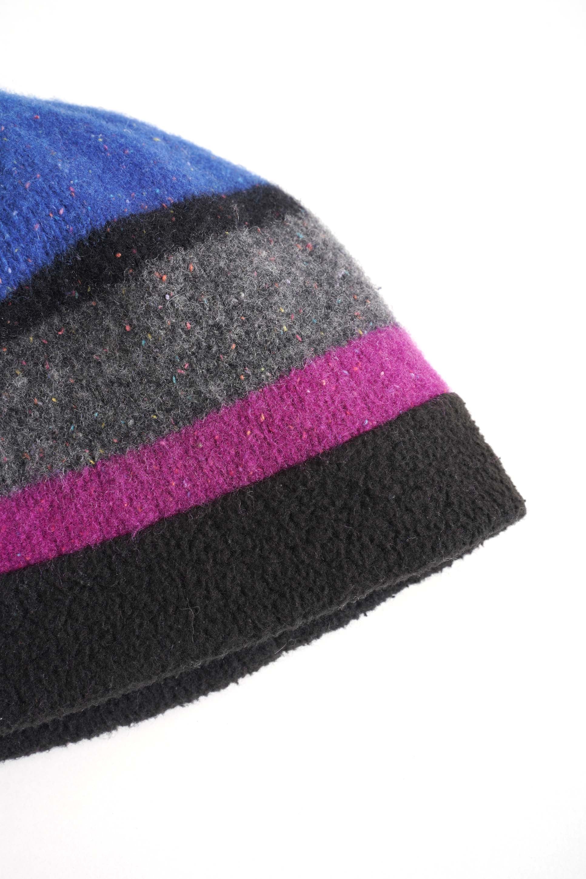 80S MADE IN USA UNKNOWN BRAND WOOL KNIT FLEECE HAT