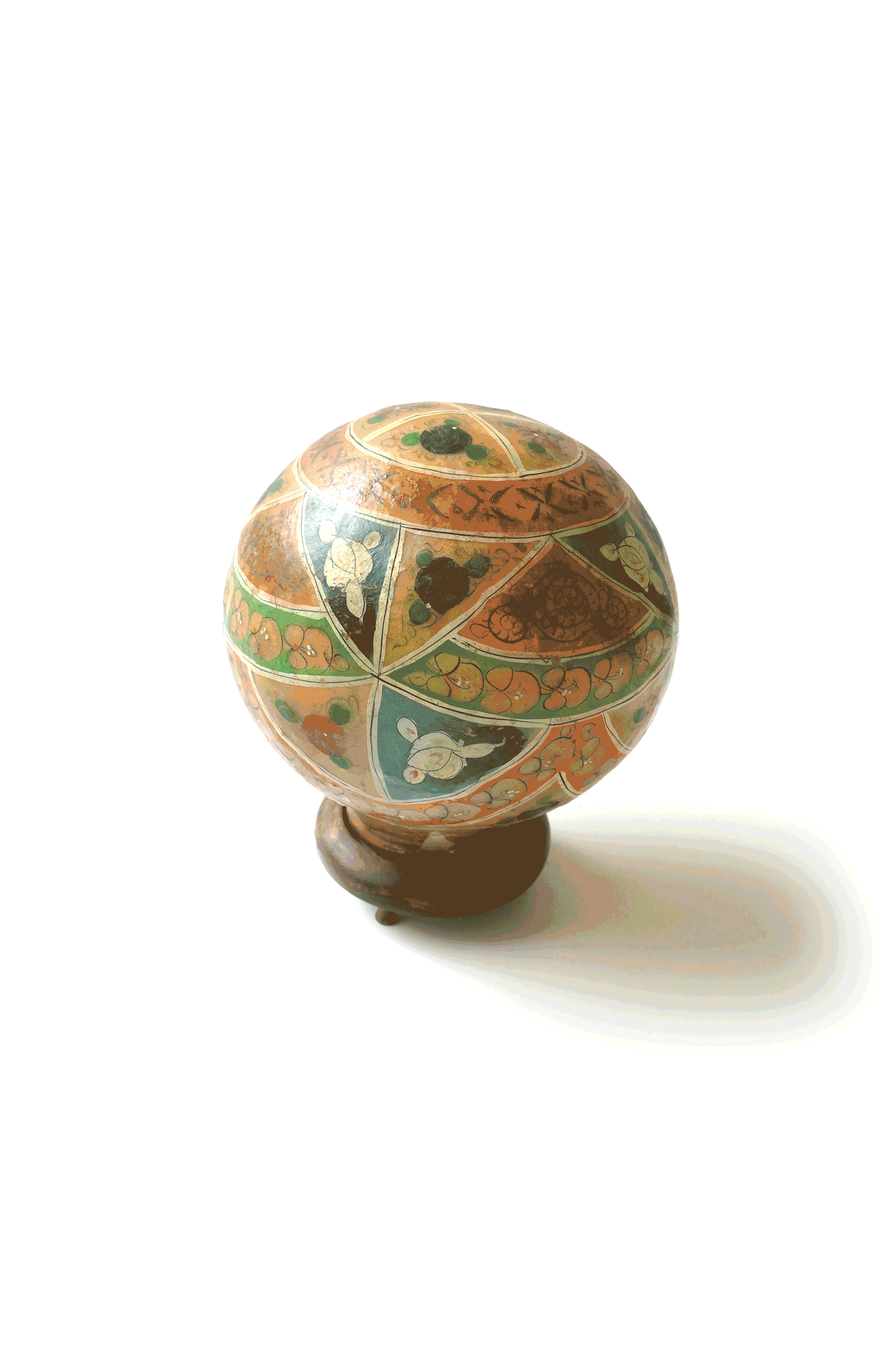60S MADE IN USA LEVITON HAND PAINTED CAMEL LAMP