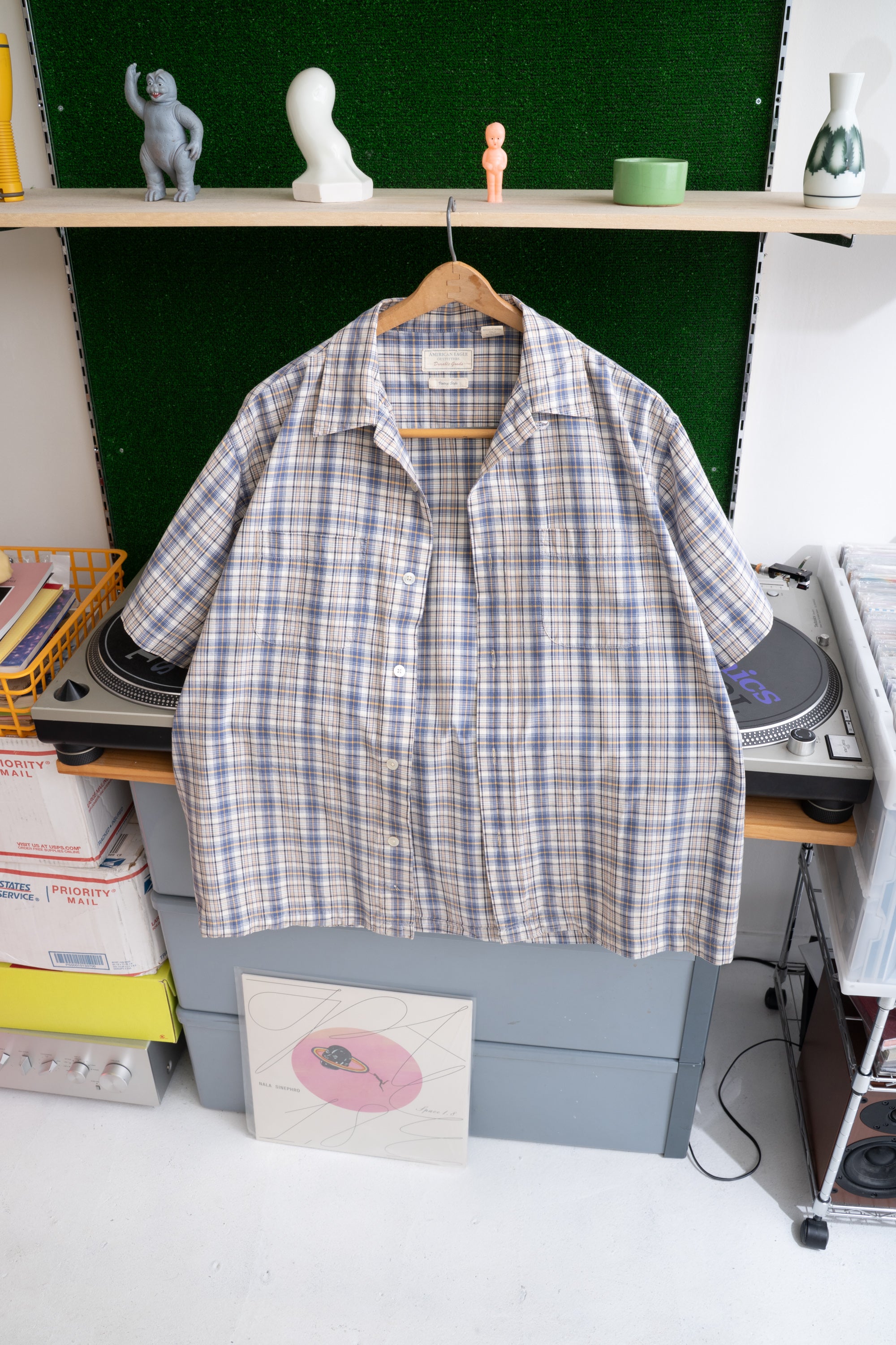 00~10S AMERICAN EAGLE CHECKED SHIRT