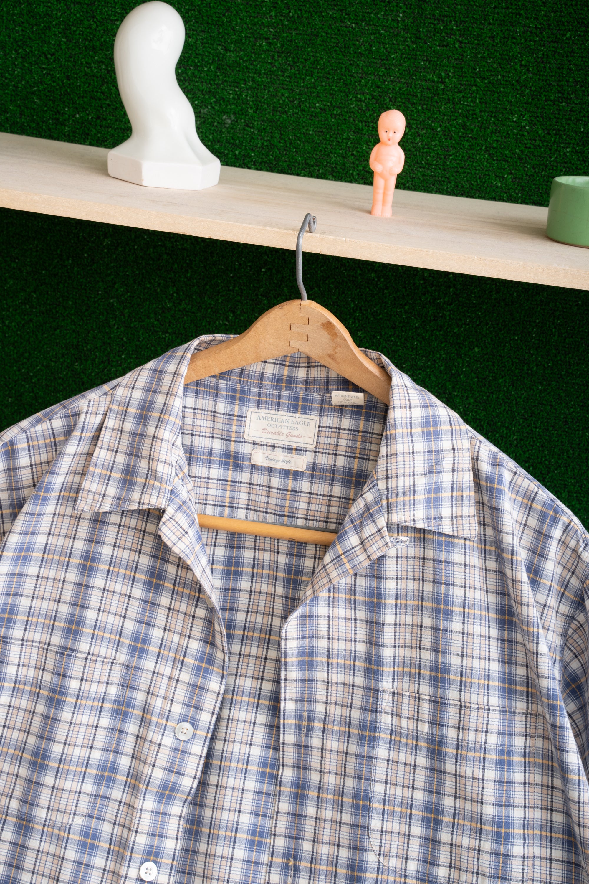 00~10S AMERICAN EAGLE CHECKED SHIRT
