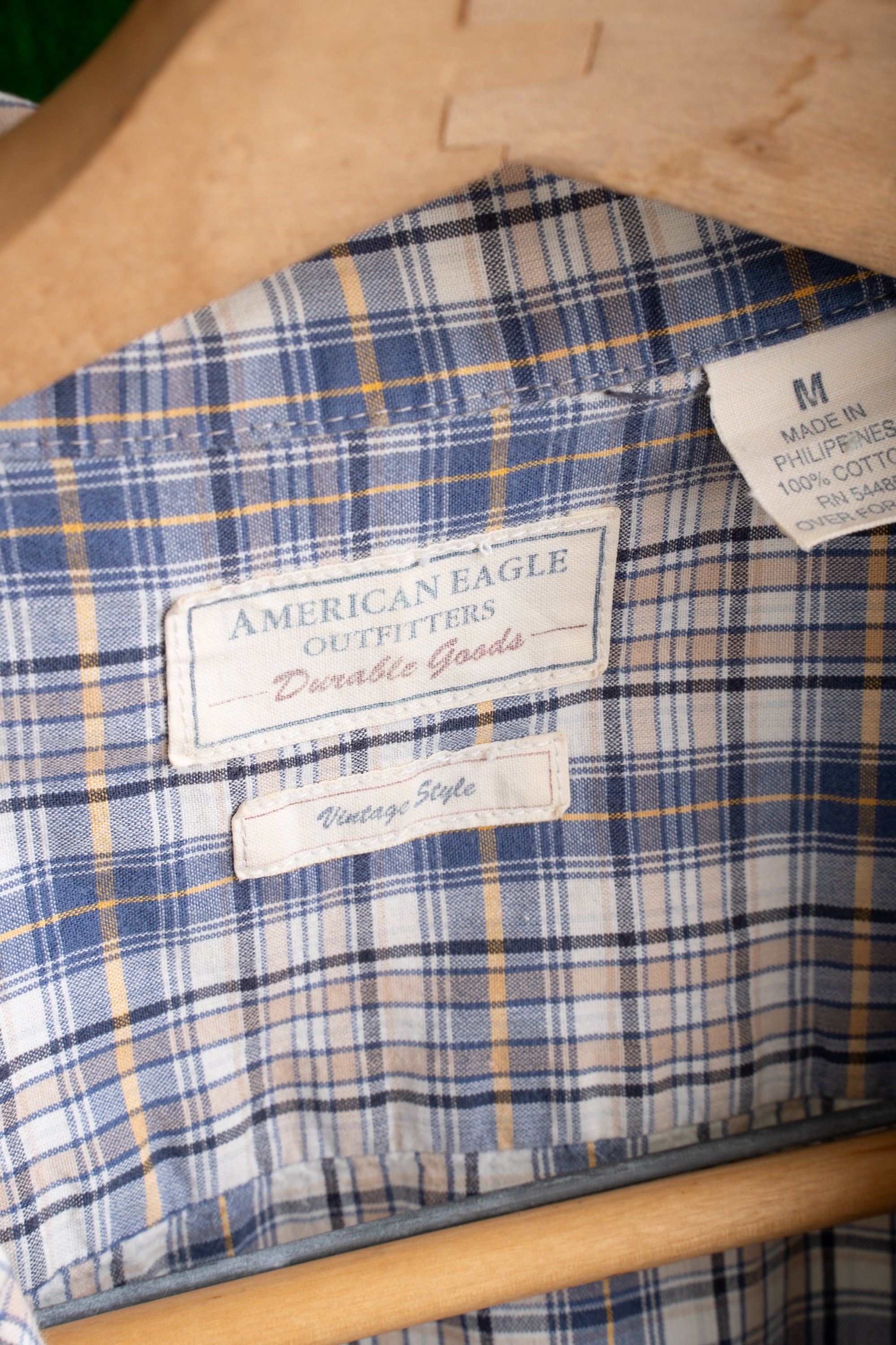 00~10S AMERICAN EAGLE CHECKED SHIRT