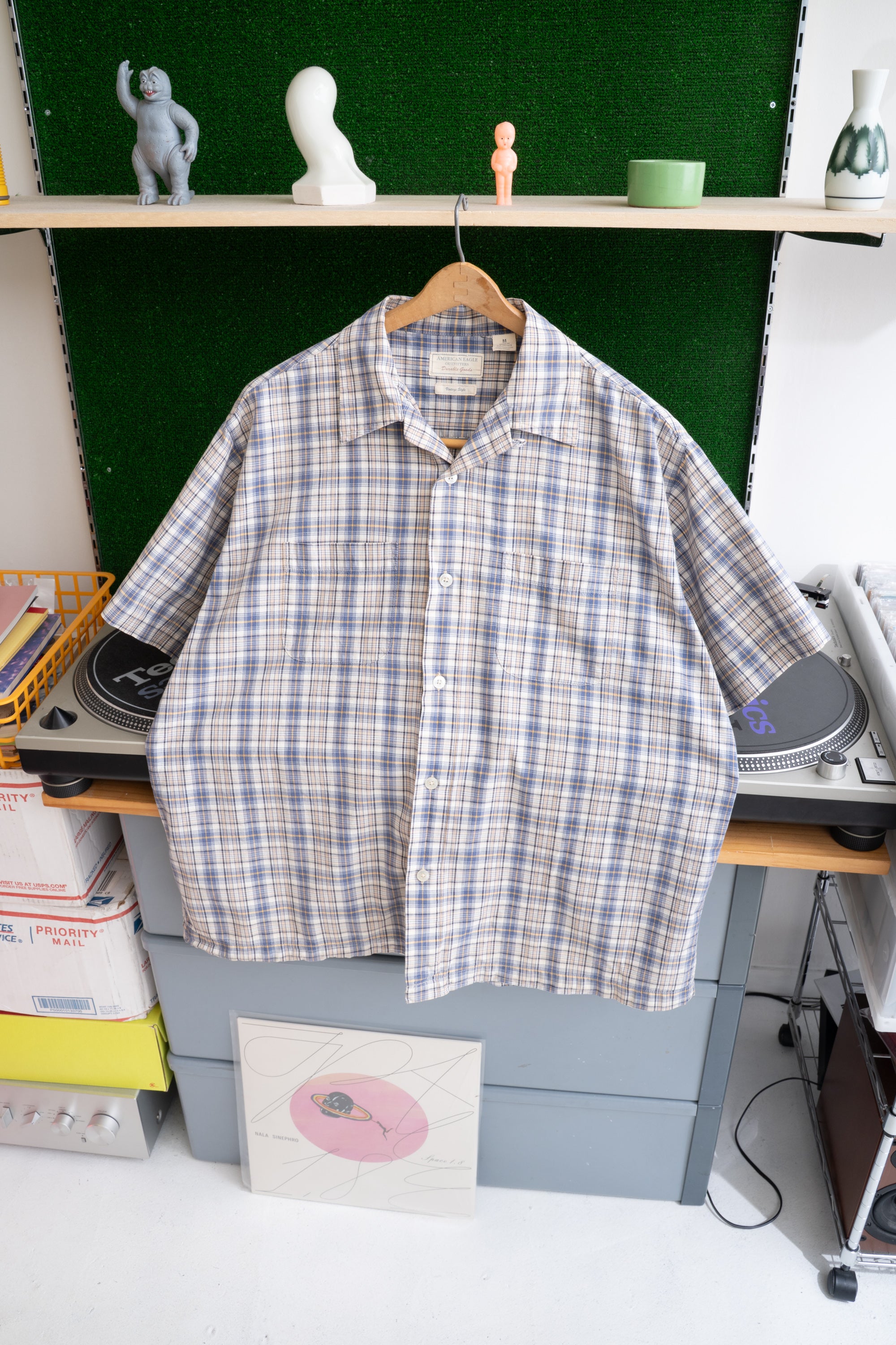 00~10S AMERICAN EAGLE CHECKED SHIRT