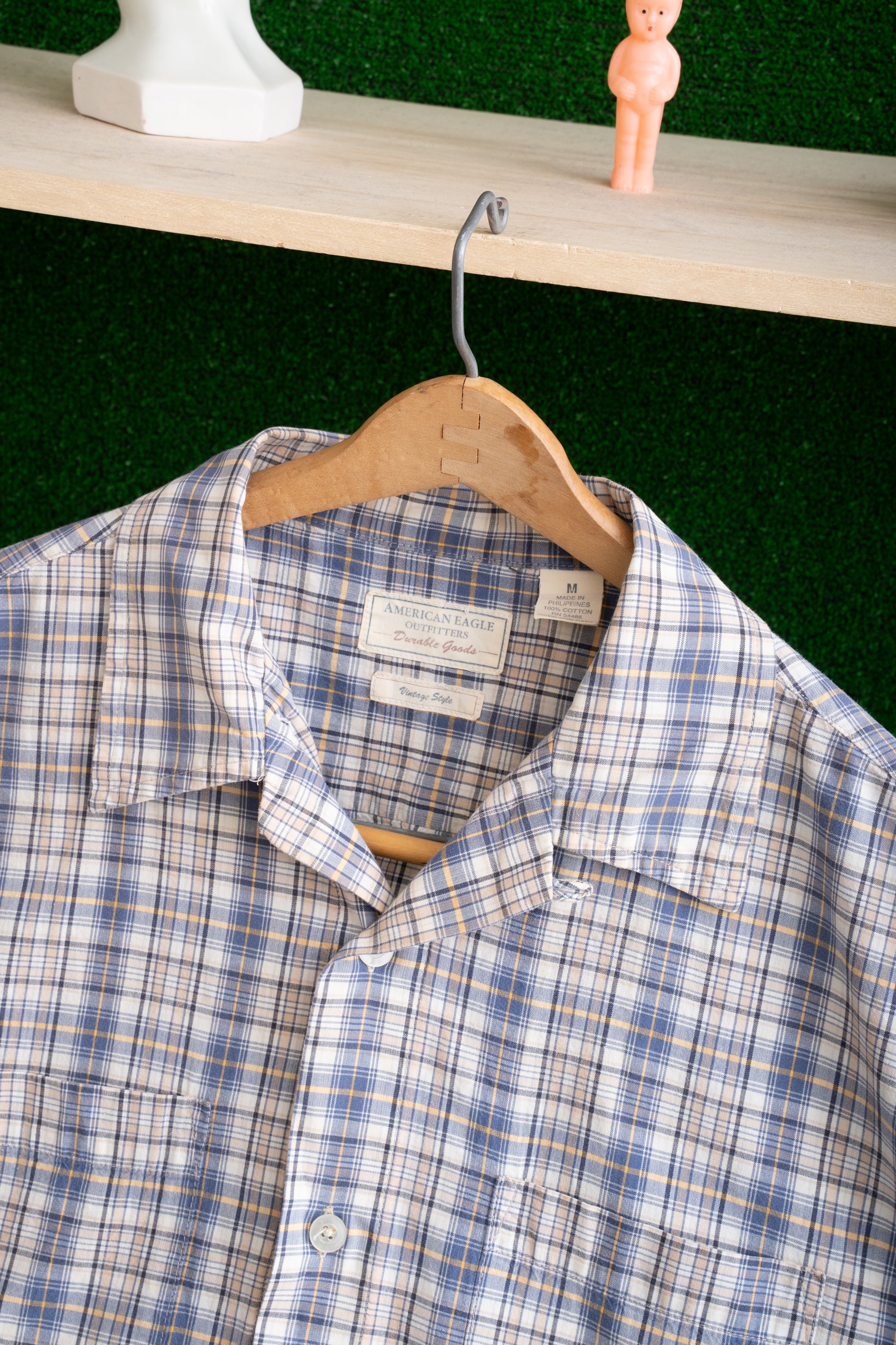 00~10S AMERICAN EAGLE CHECKED SHIRT