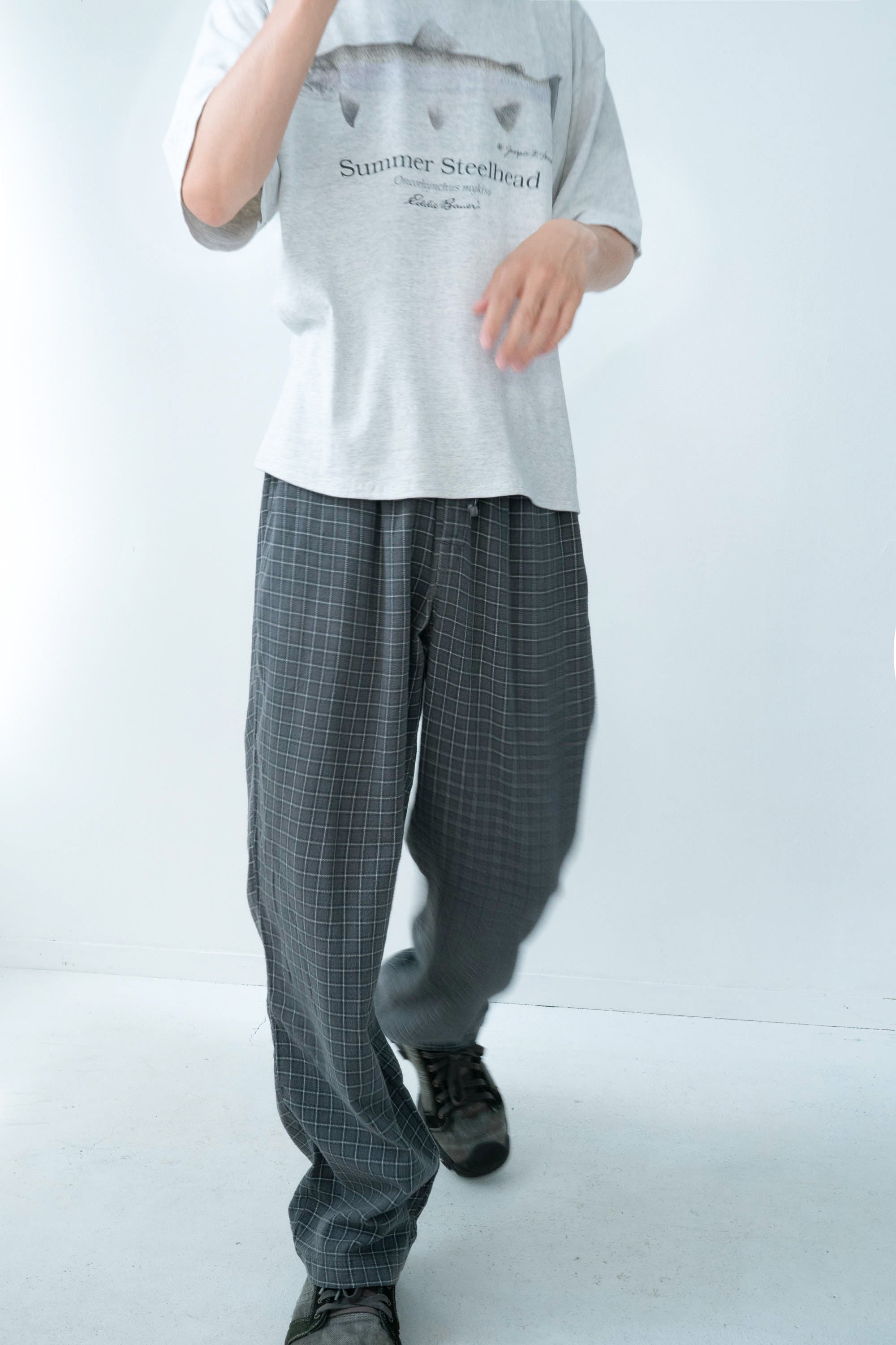 90S NORTH CREST CHECKED PAJAMA PANTS