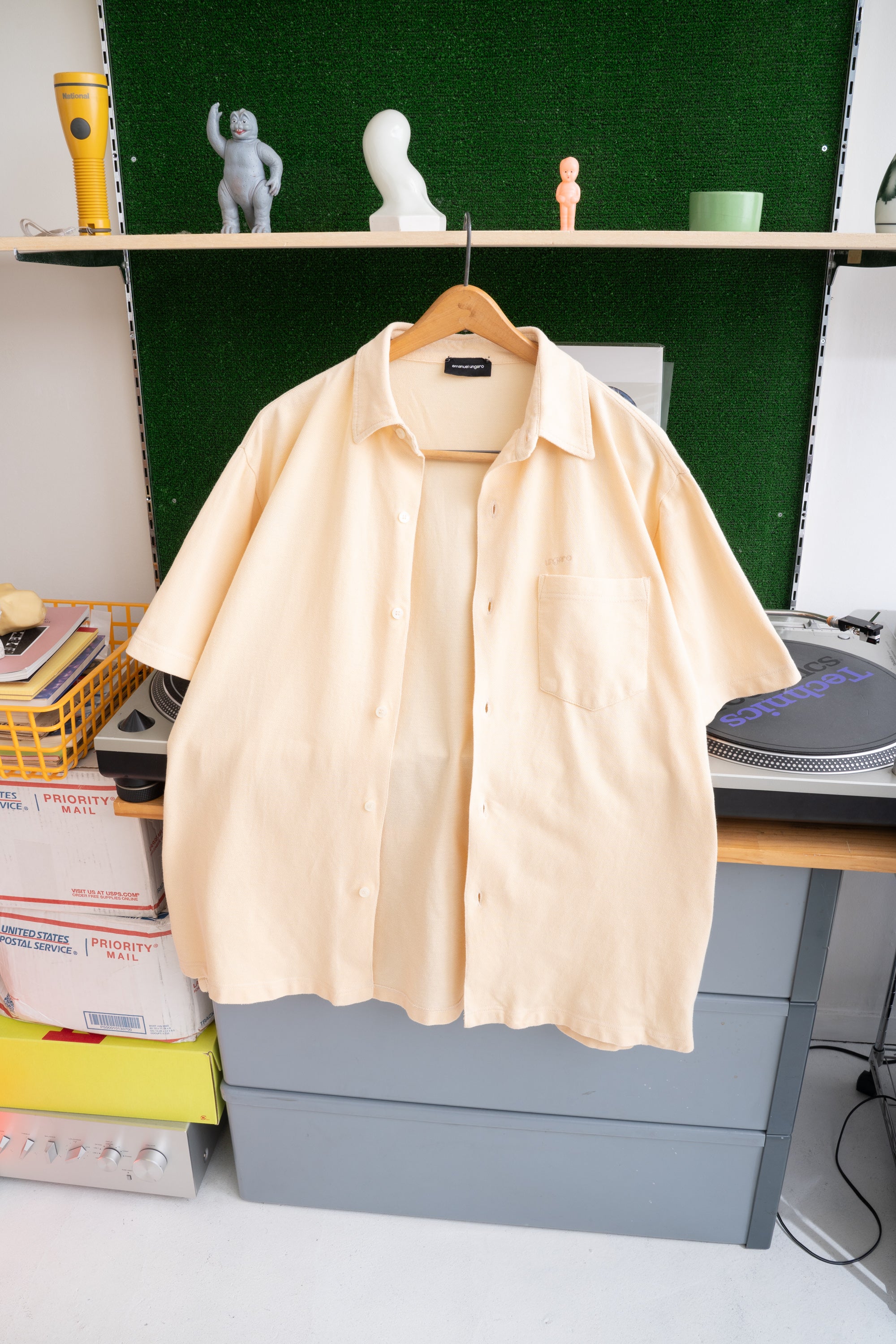 00S EMANUEL UNGARO MOSS STITCH SHIRT