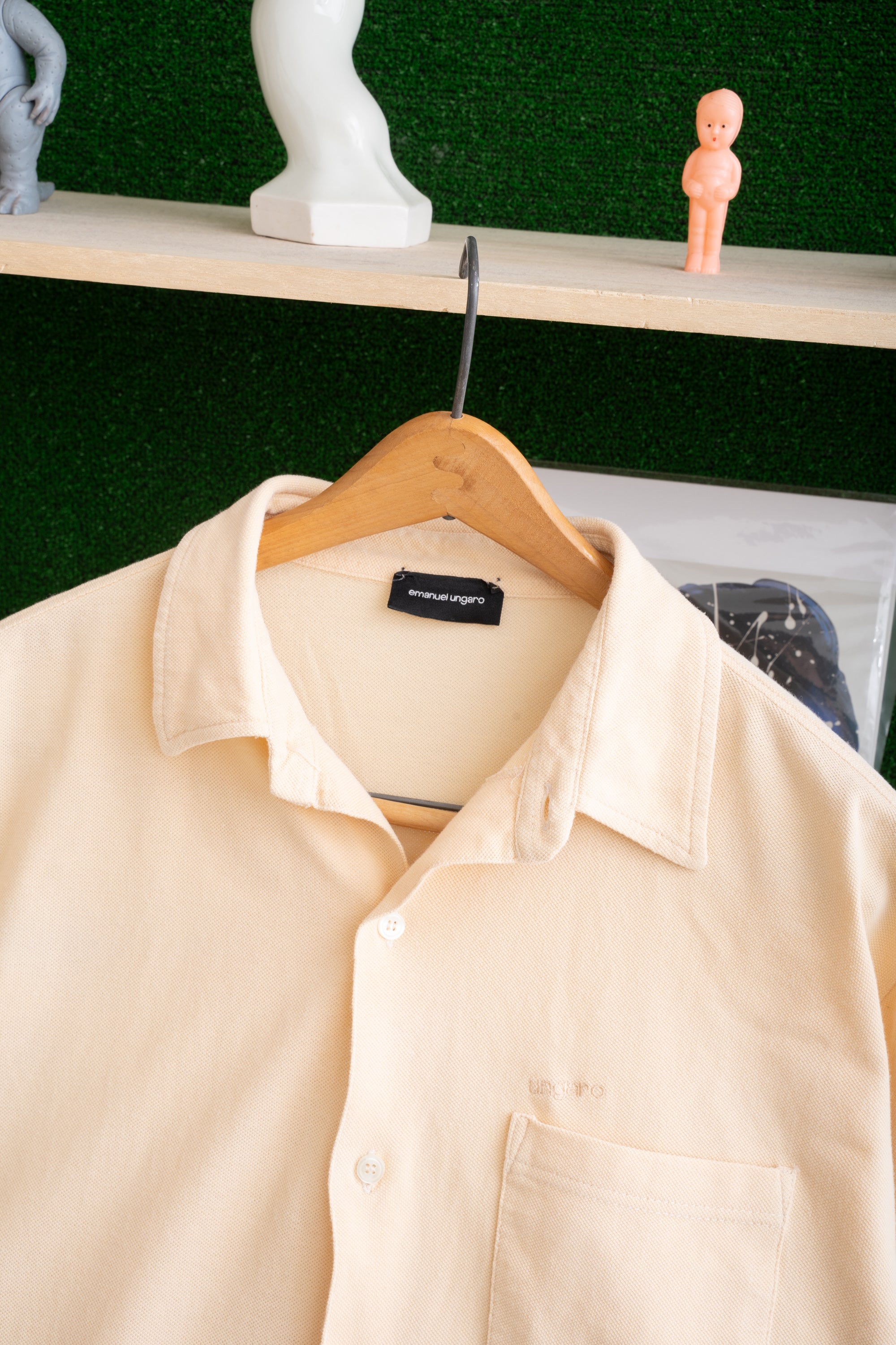 00S EMANUEL UNGARO MOSS STITCH SHIRT