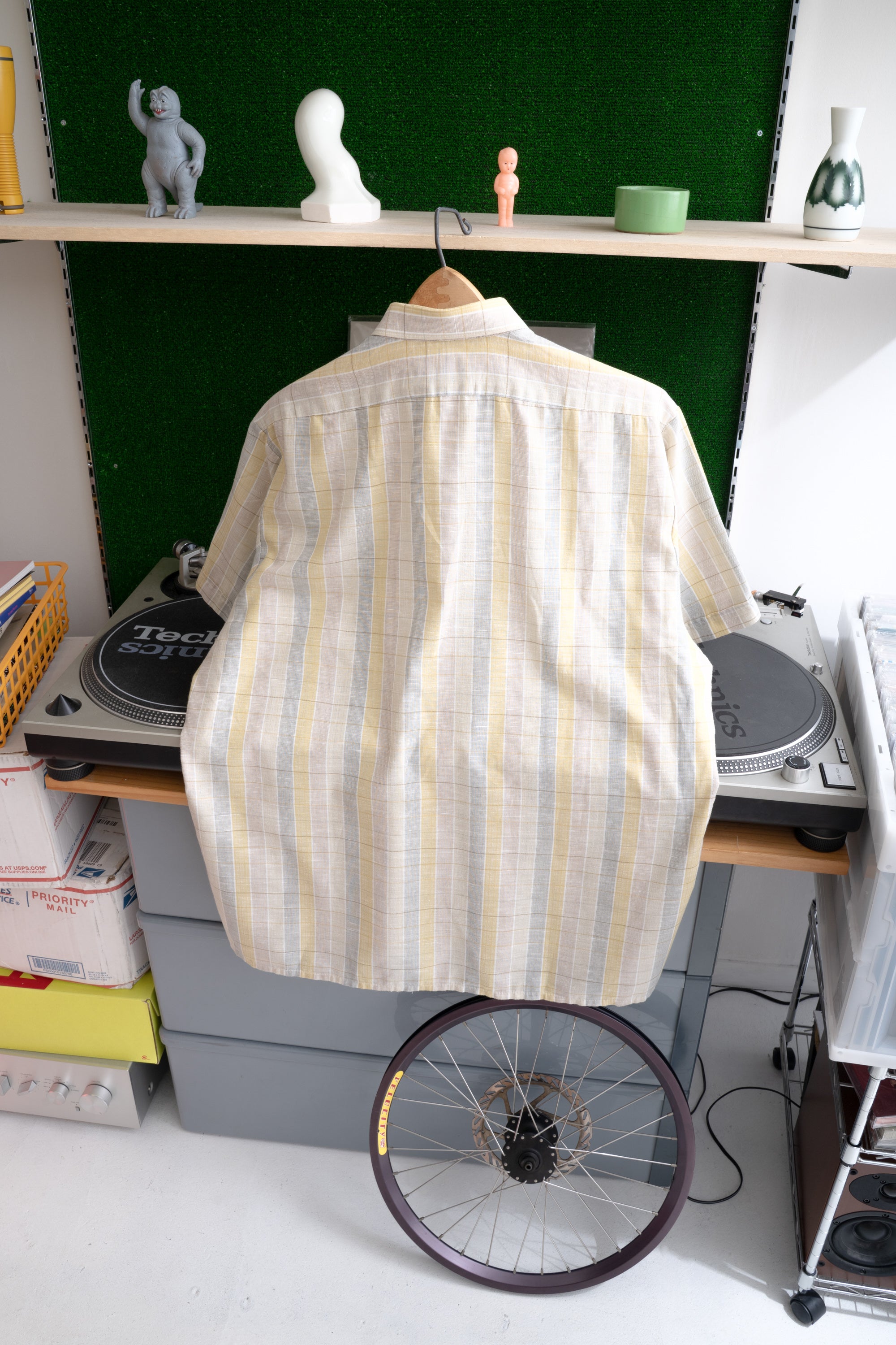 80~90S ALDO BARONI CHECKED SHIRT