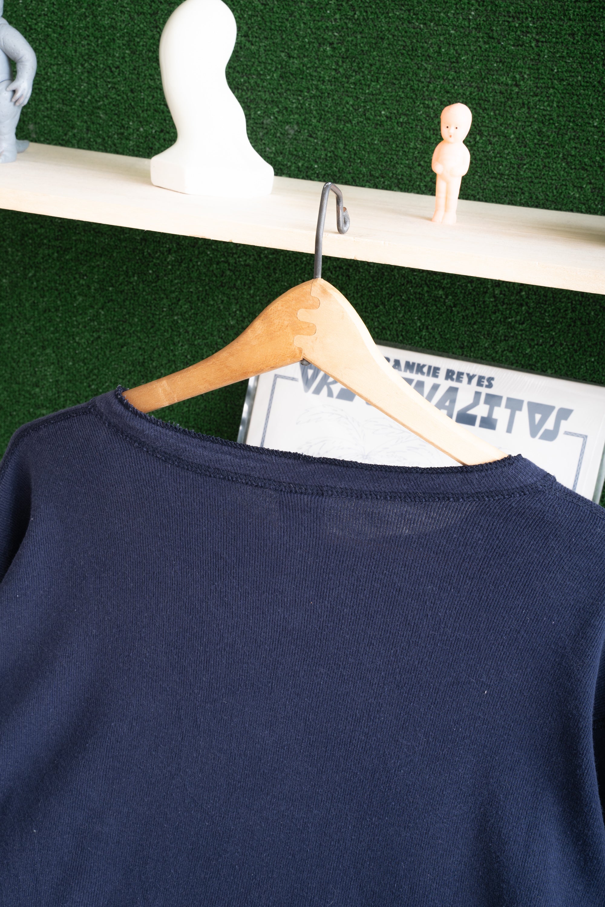 90S MADE IN USA GAP RIBBED HENRY NECK PULLOVER