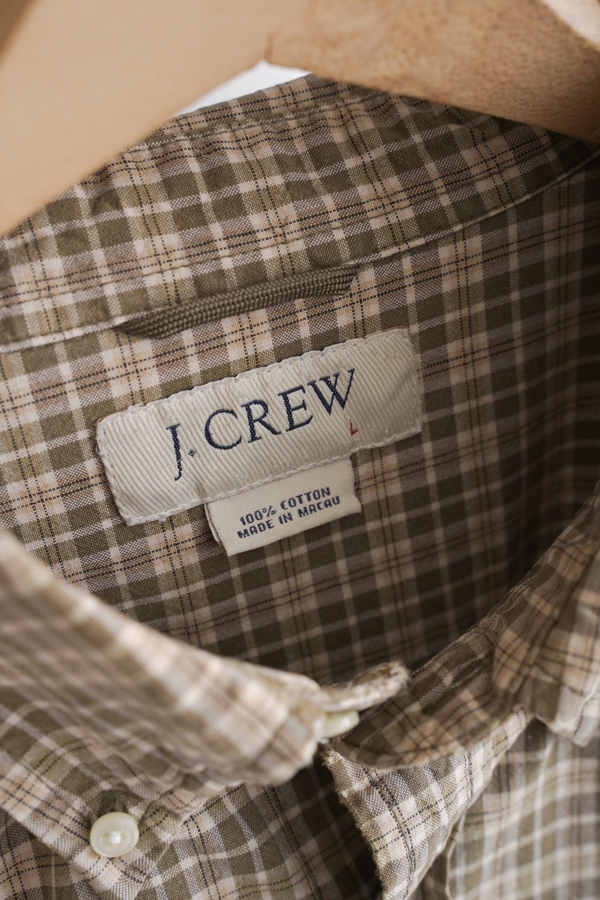 90~00S J.CREW CHECKED SHIRT