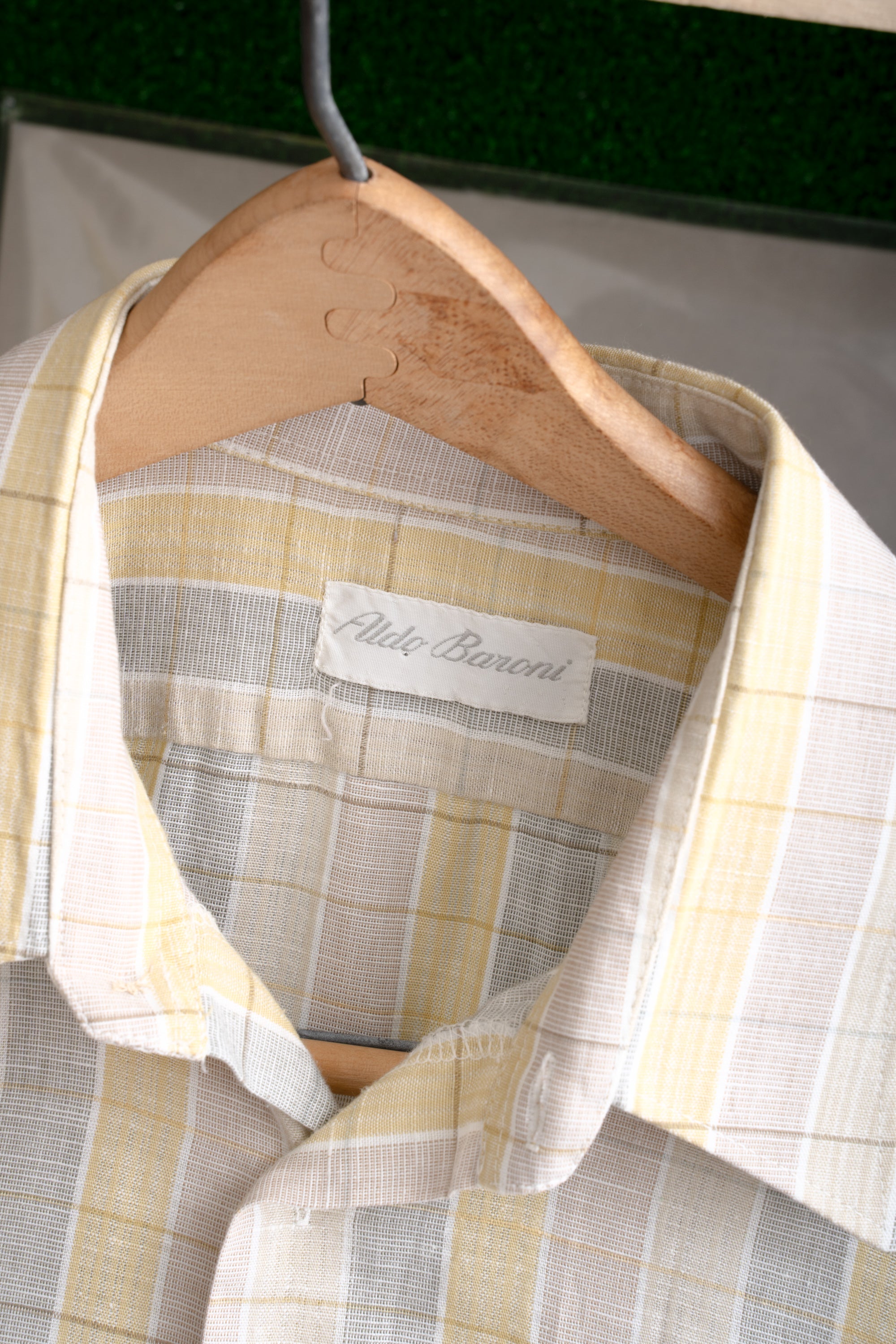 80~90S ALDO BARONI CHECKED SHIRT