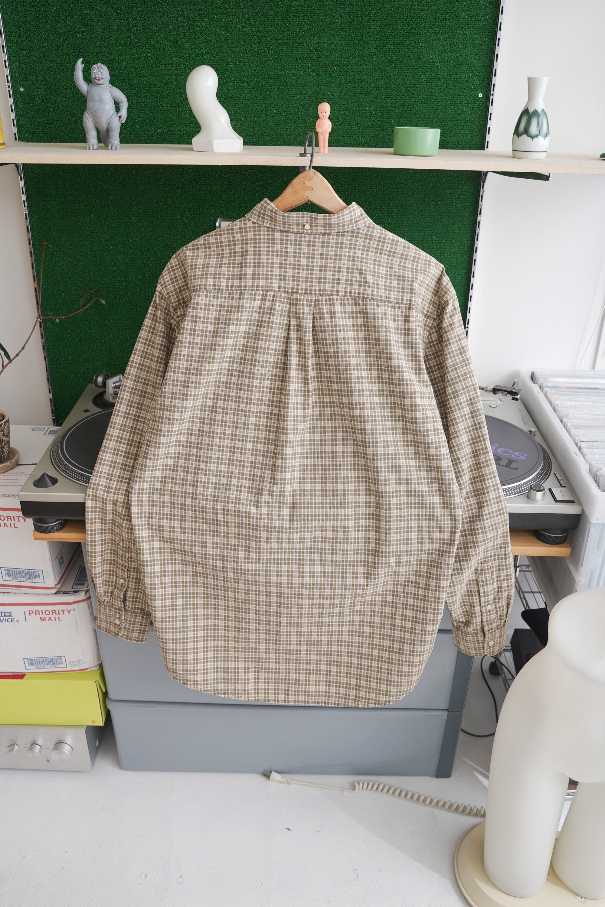 90~00S J.CREW CHECKED SHIRT