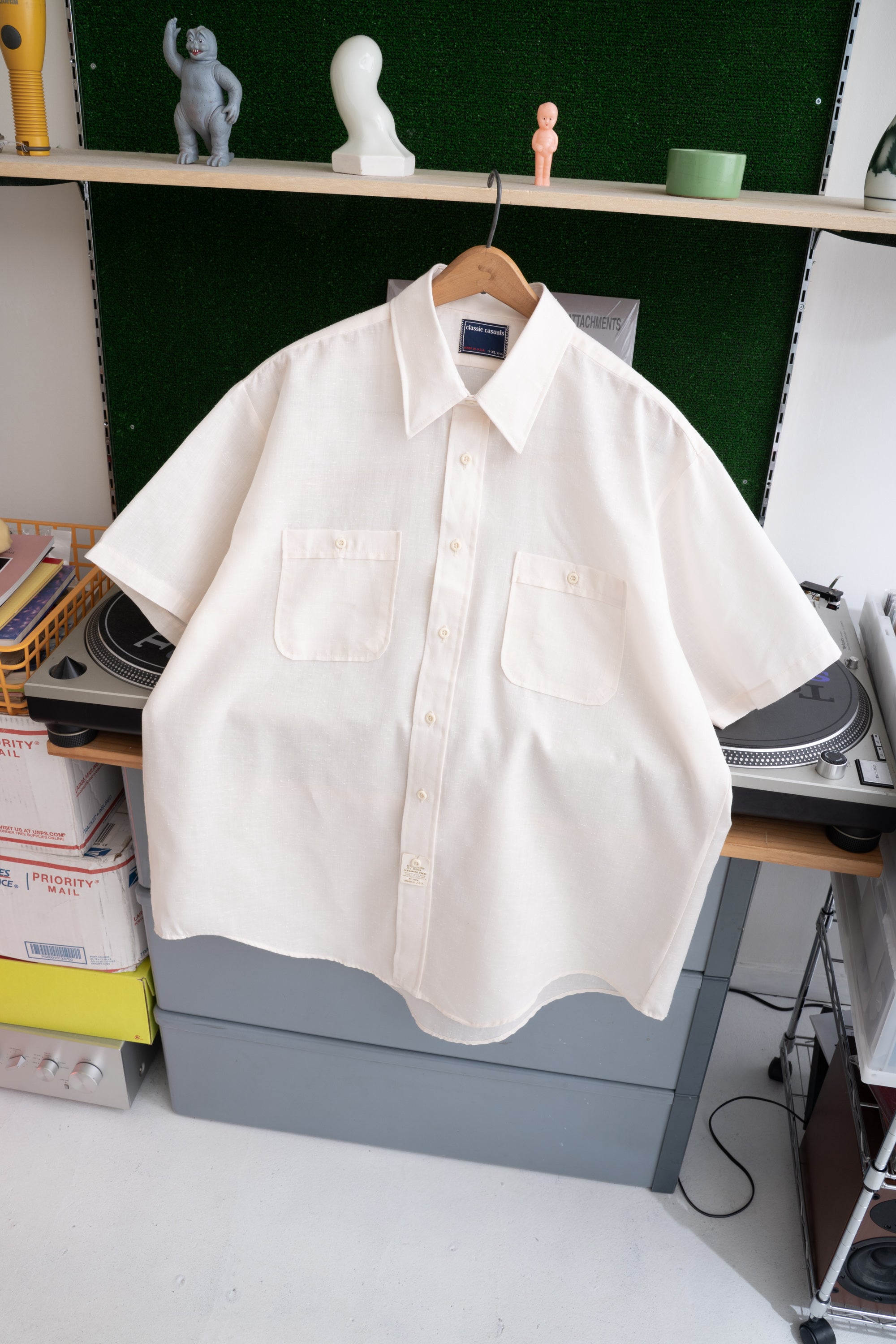 80S MADE IN USA CLASSIC CASUALS NEP SHIRT (DEADSTOCK)