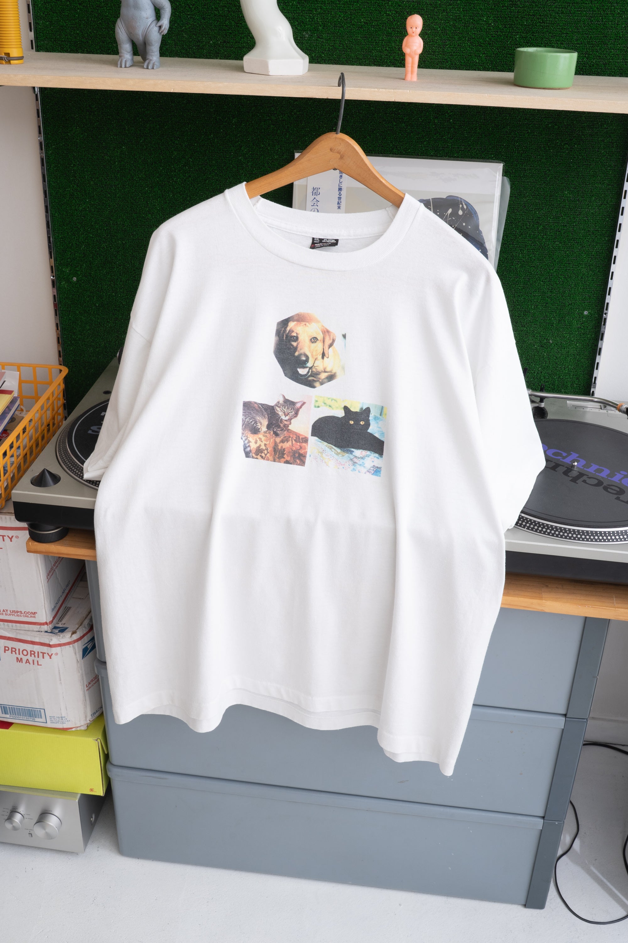 90S MADE IN USA PET T-SHIRT (FRUIT OF THE LOOM)