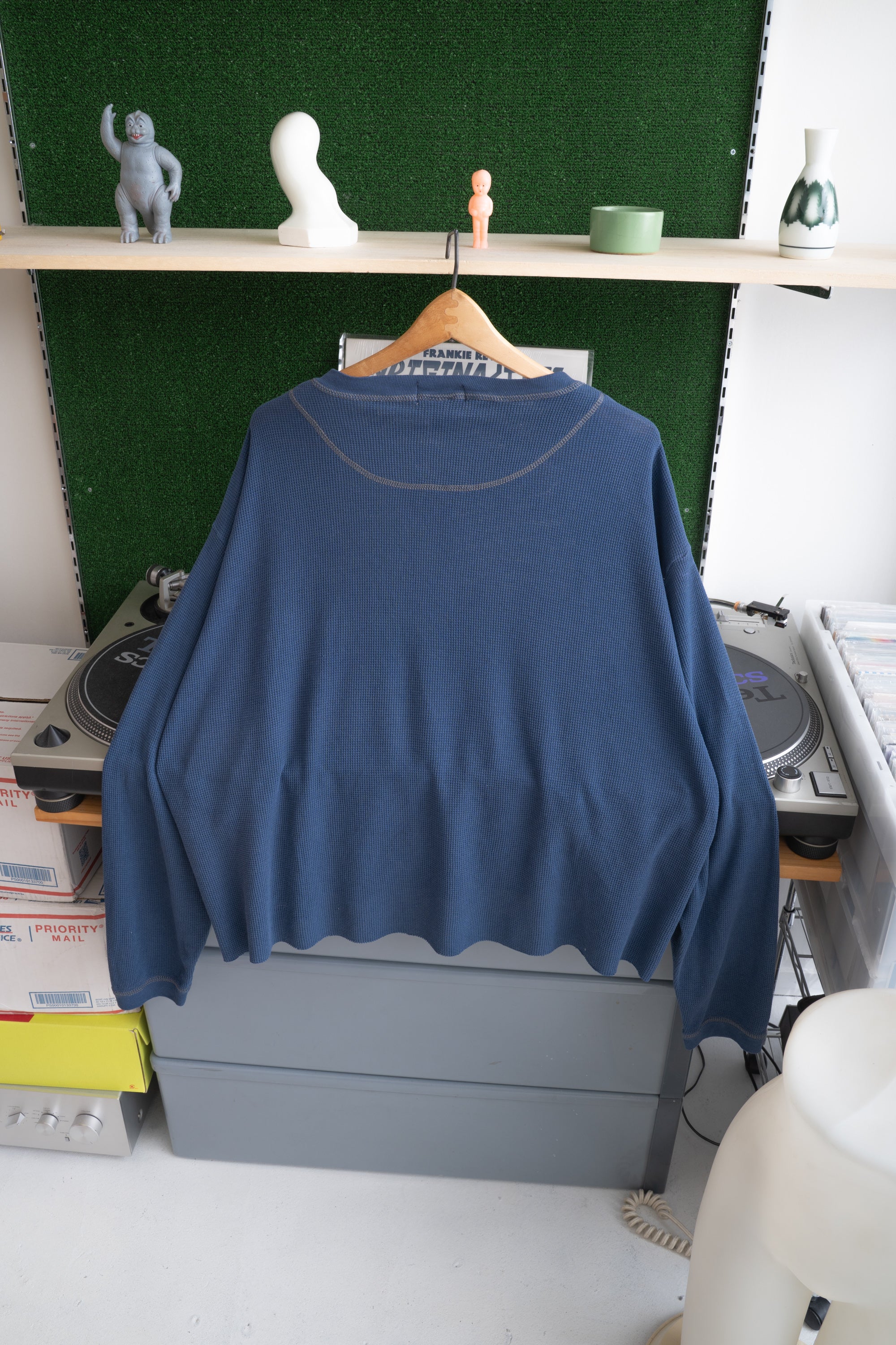 90S MADE IN USA ST JOHN'S BAY THEMAL HENRY NECK PULLOVER