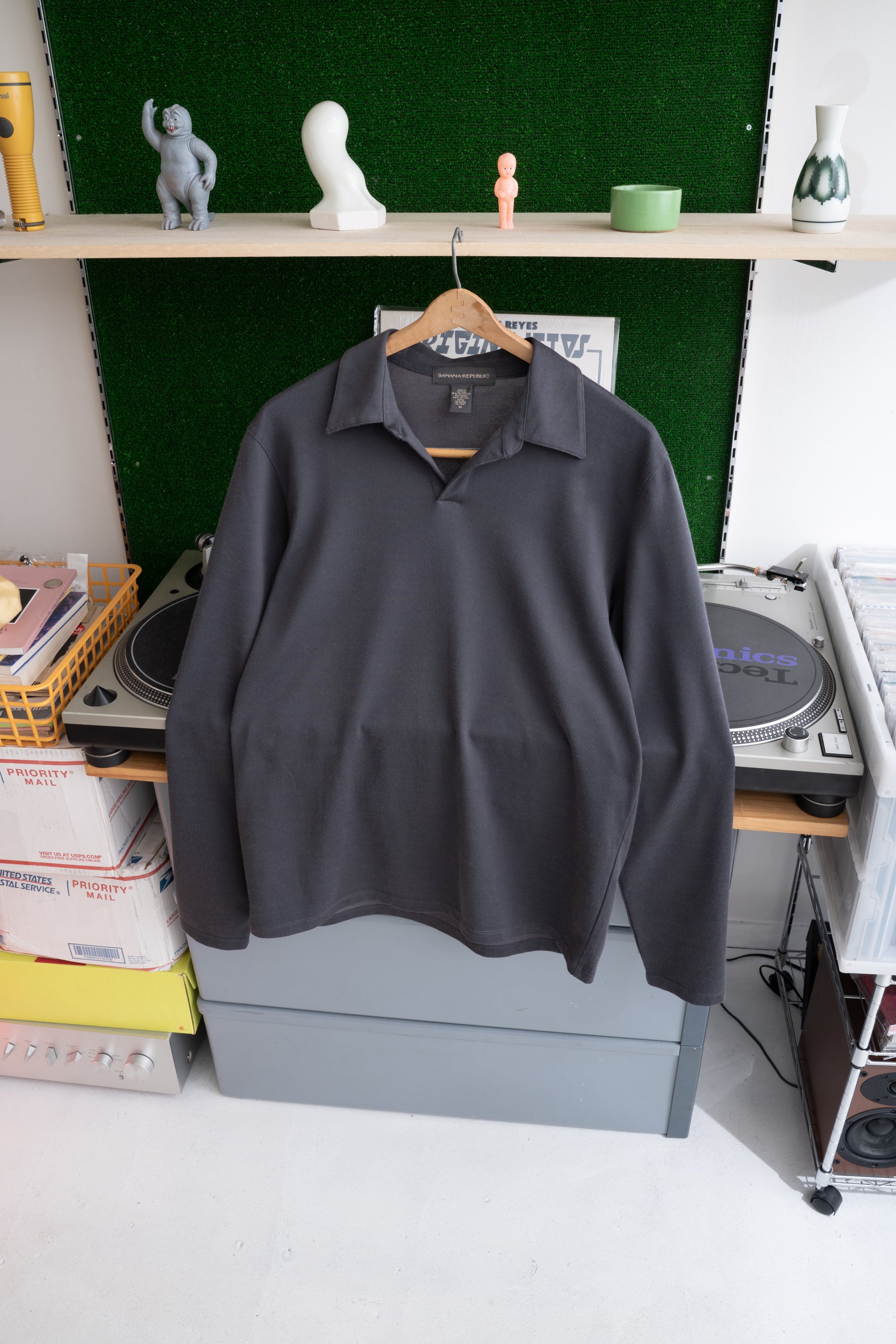 90S BANANA REPUBLIC OPEN COLLAR POLO