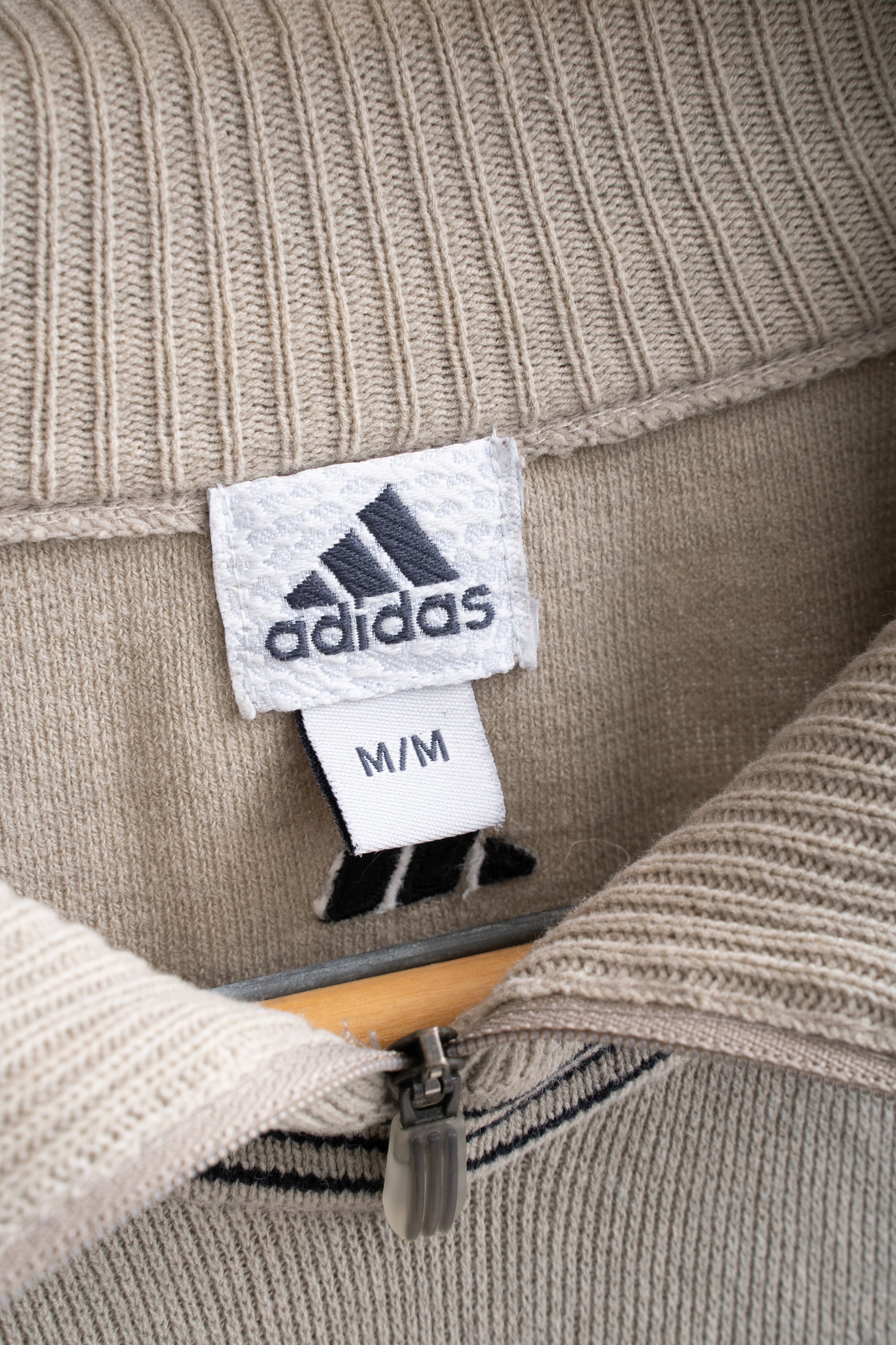 00S ADIDAS NECK ZIP SWEATER