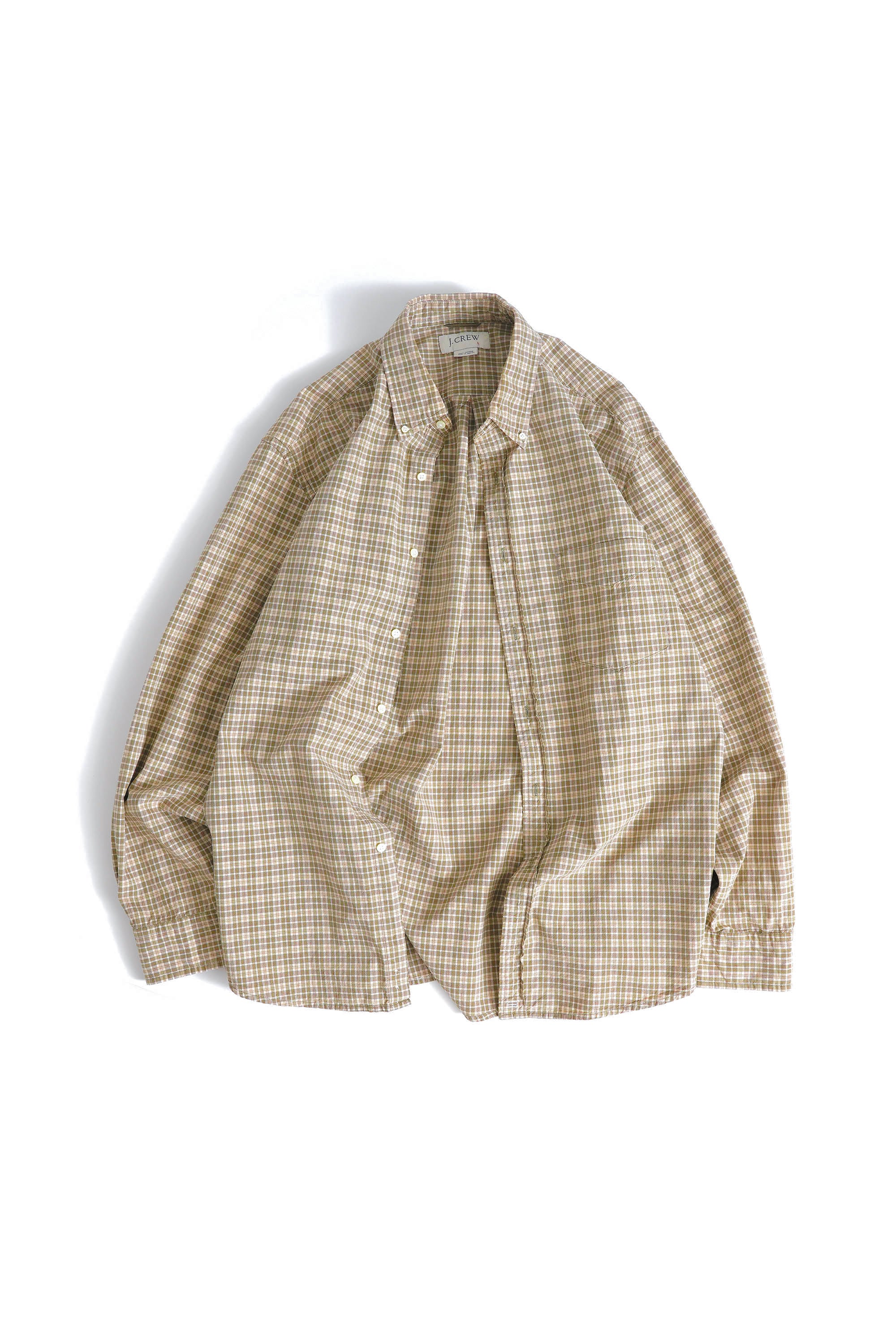 90~00S J.CREW CHECKED SHIRT