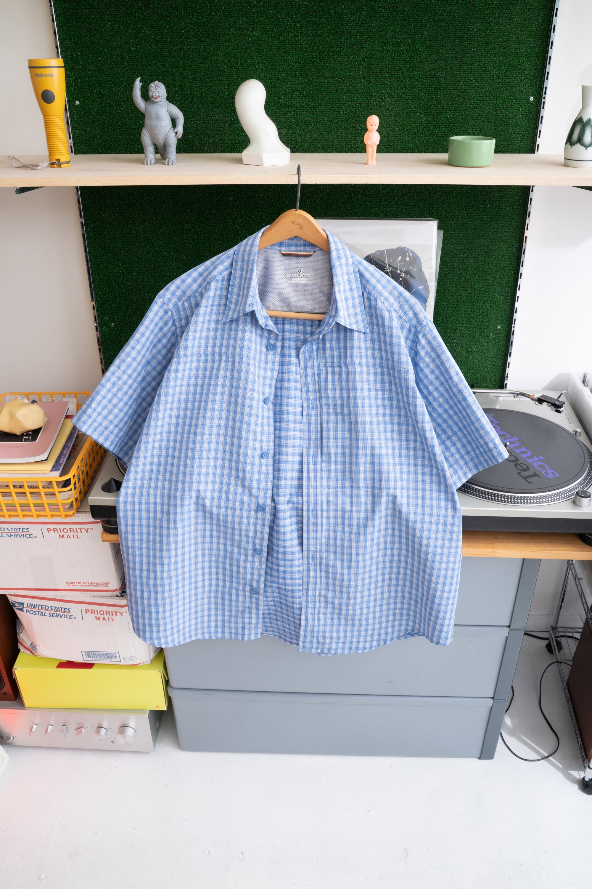 10S ROYAL ROBBINS CHECKED SHIRT