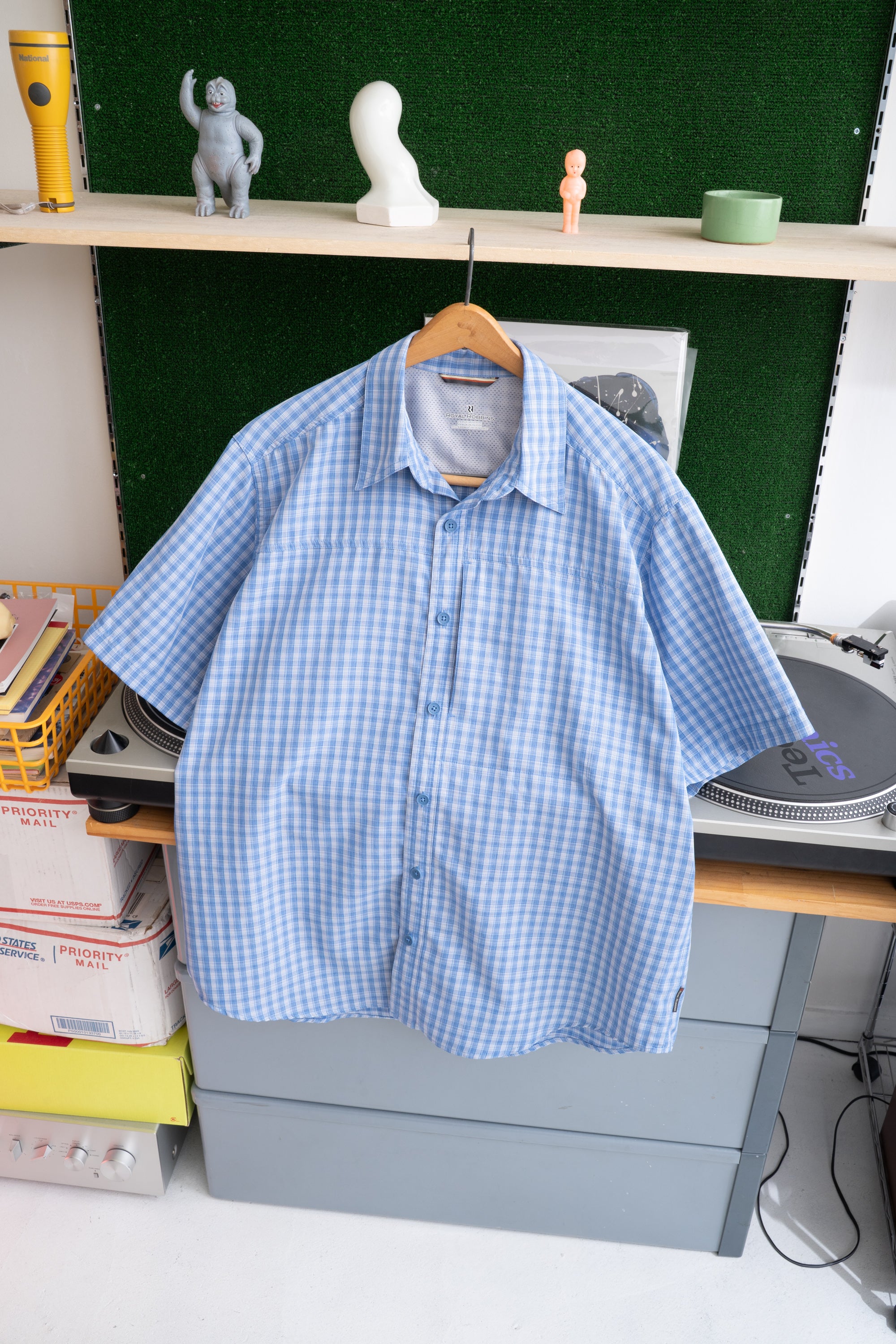 10S ROYAL ROBBINS CHECKED SHIRT