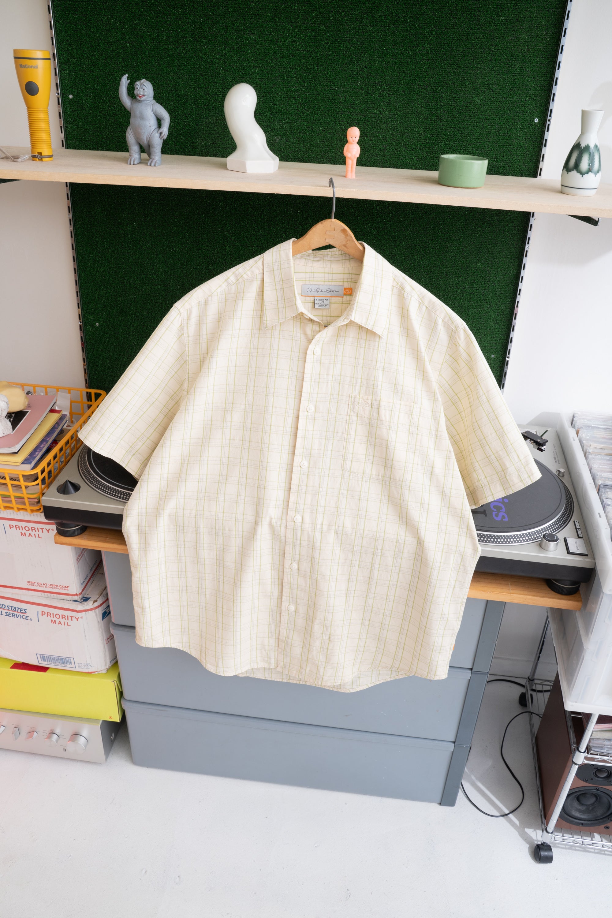 00S QUICK SILVER CHECKED  SHIRT