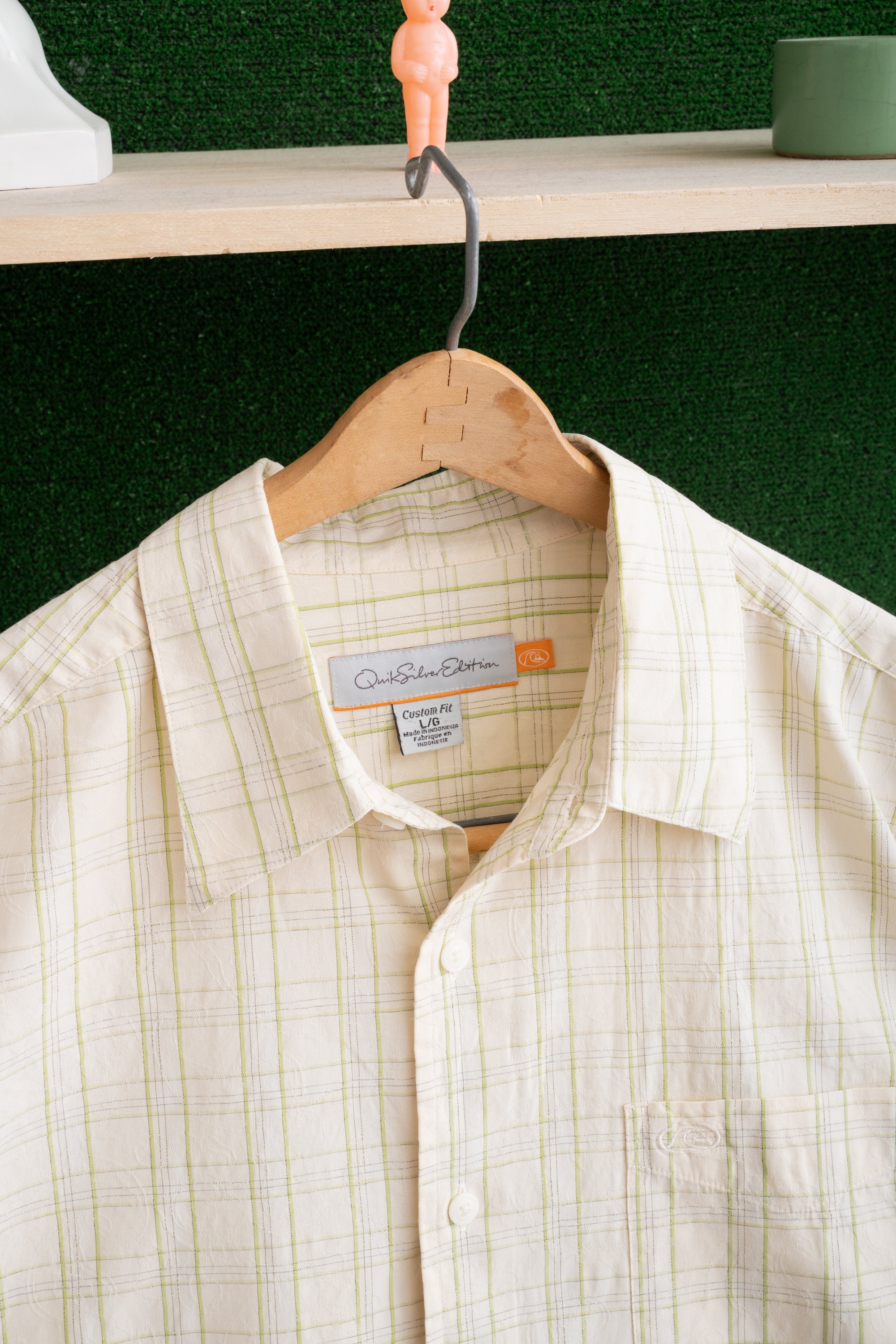 00S QUICK SILVER CHECKED  SHIRT