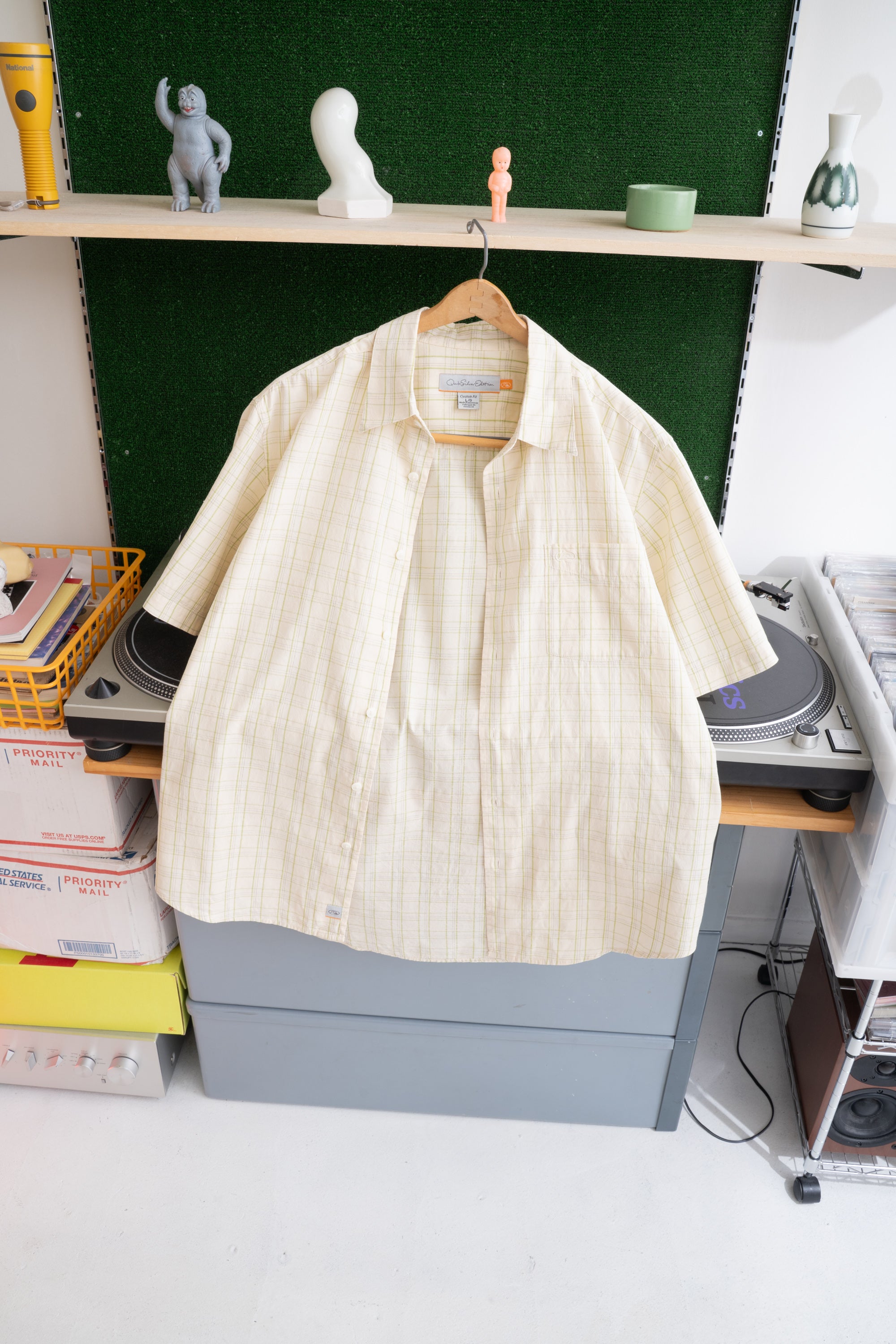 00S QUICK SILVER CHECKED  SHIRT