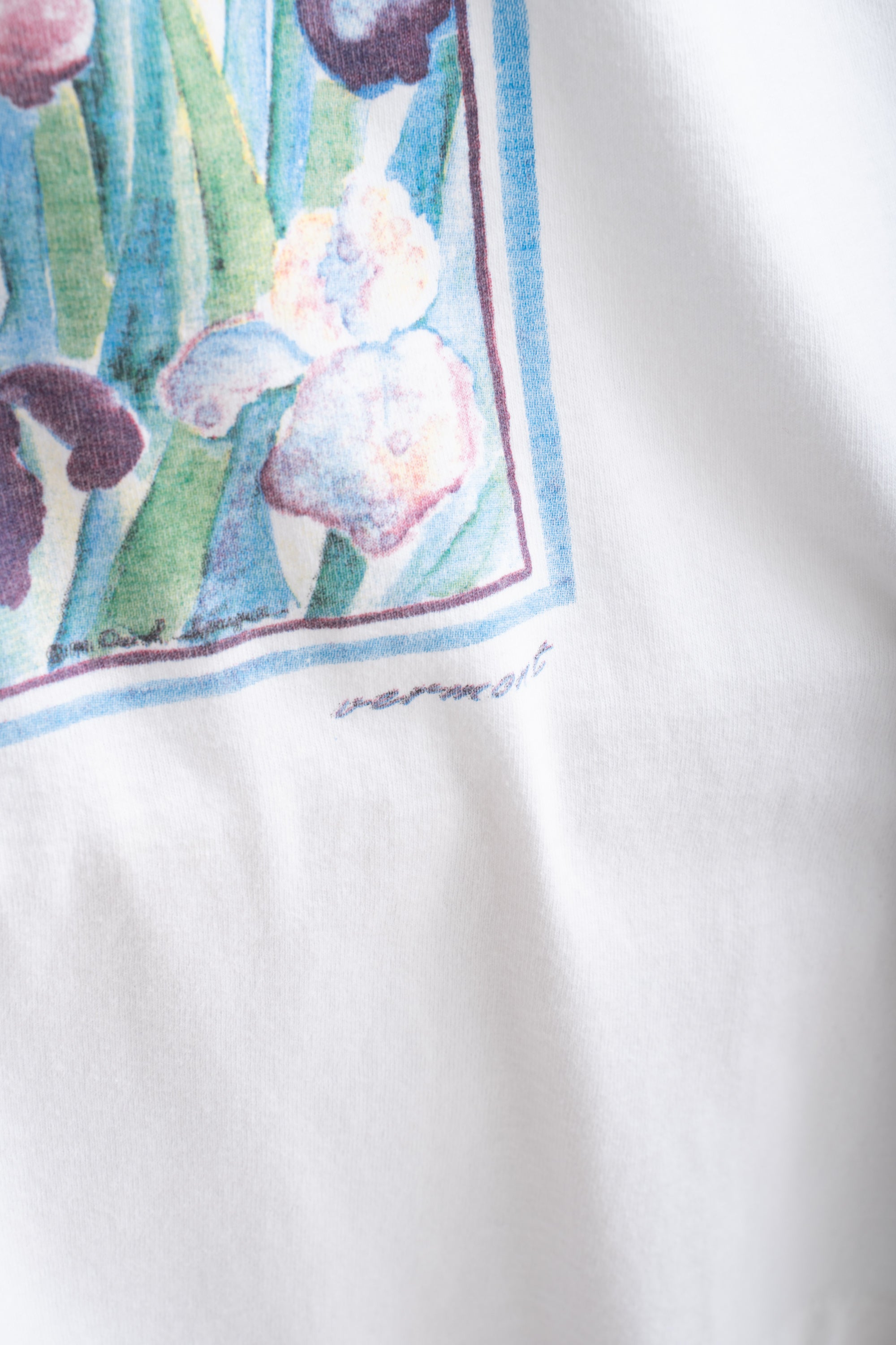 90S MADE IN USA FLOWER PRINT T-SHIRT (FRUIT OF THE LOOM)