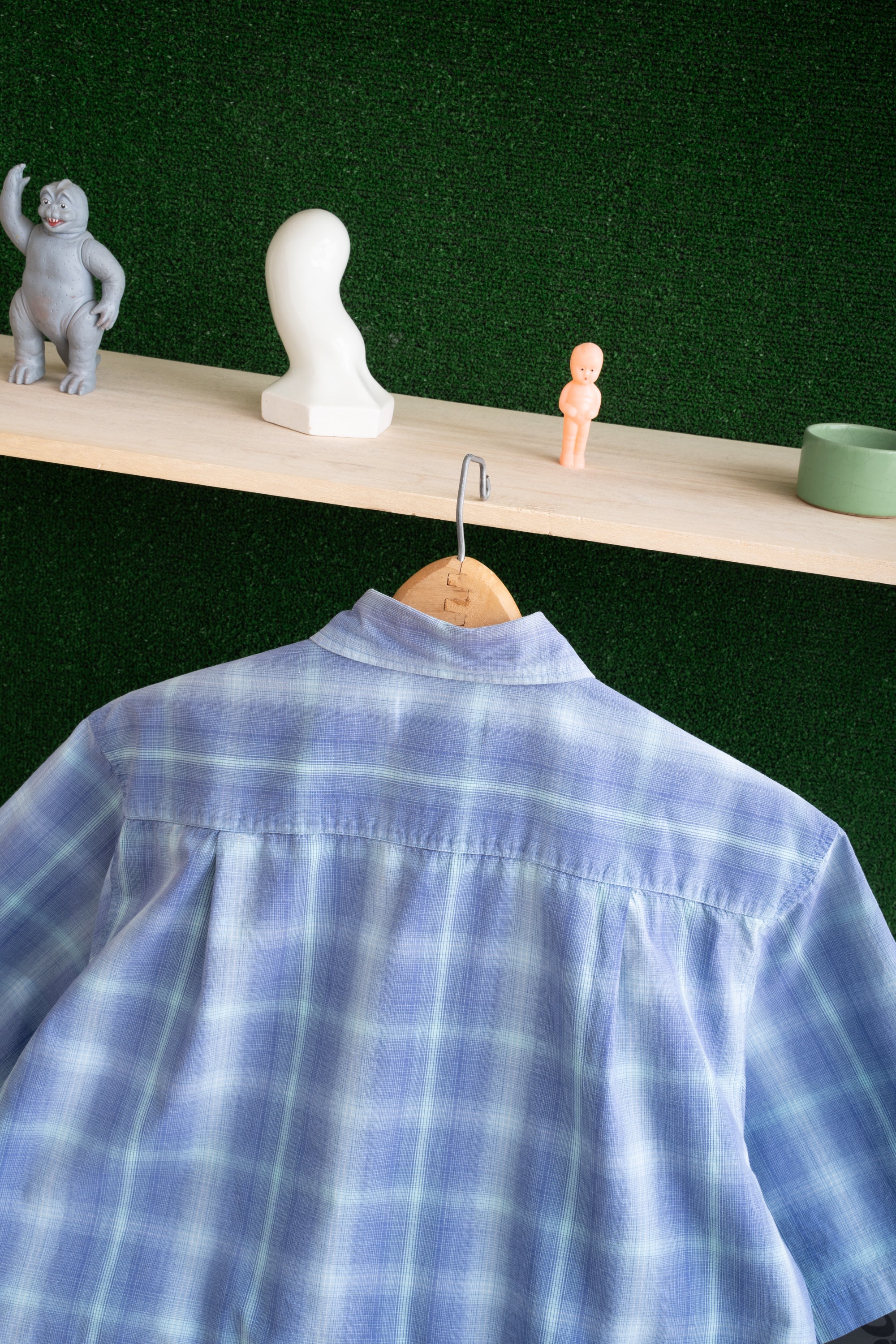 00S PREMIER INTERNATIONAL CHECKED BUTTON DOWN SHIRT