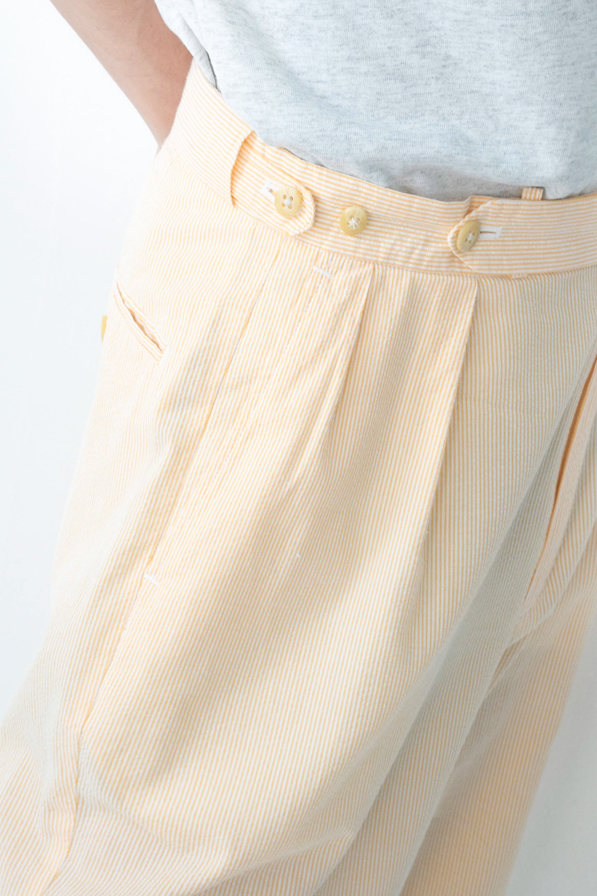 90S POLO RALPH LAUREN SEERSUCKER STRIPED SLACKS