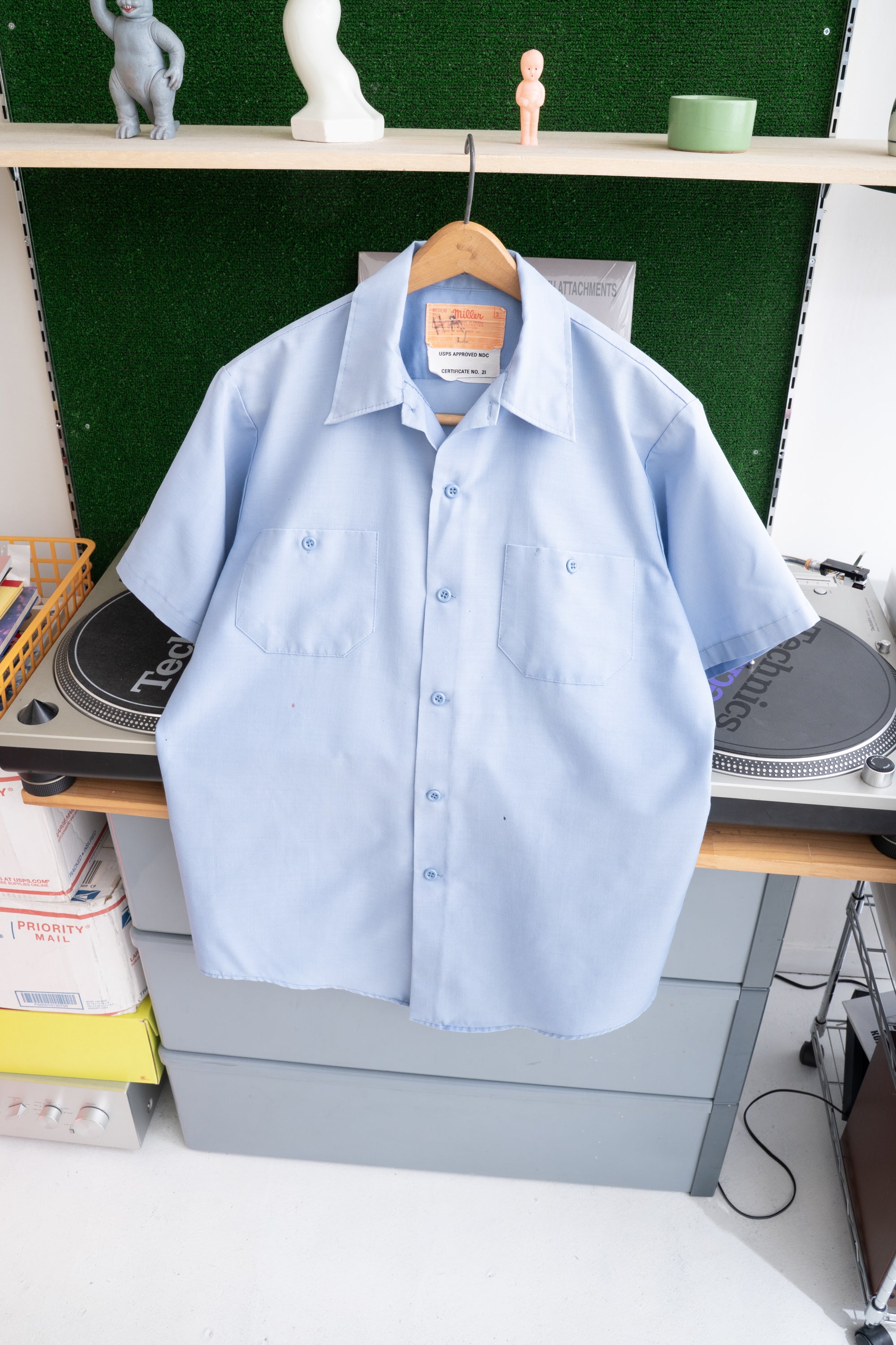 80S MADE IN USA MILLER USPS APPROVED SHIRT