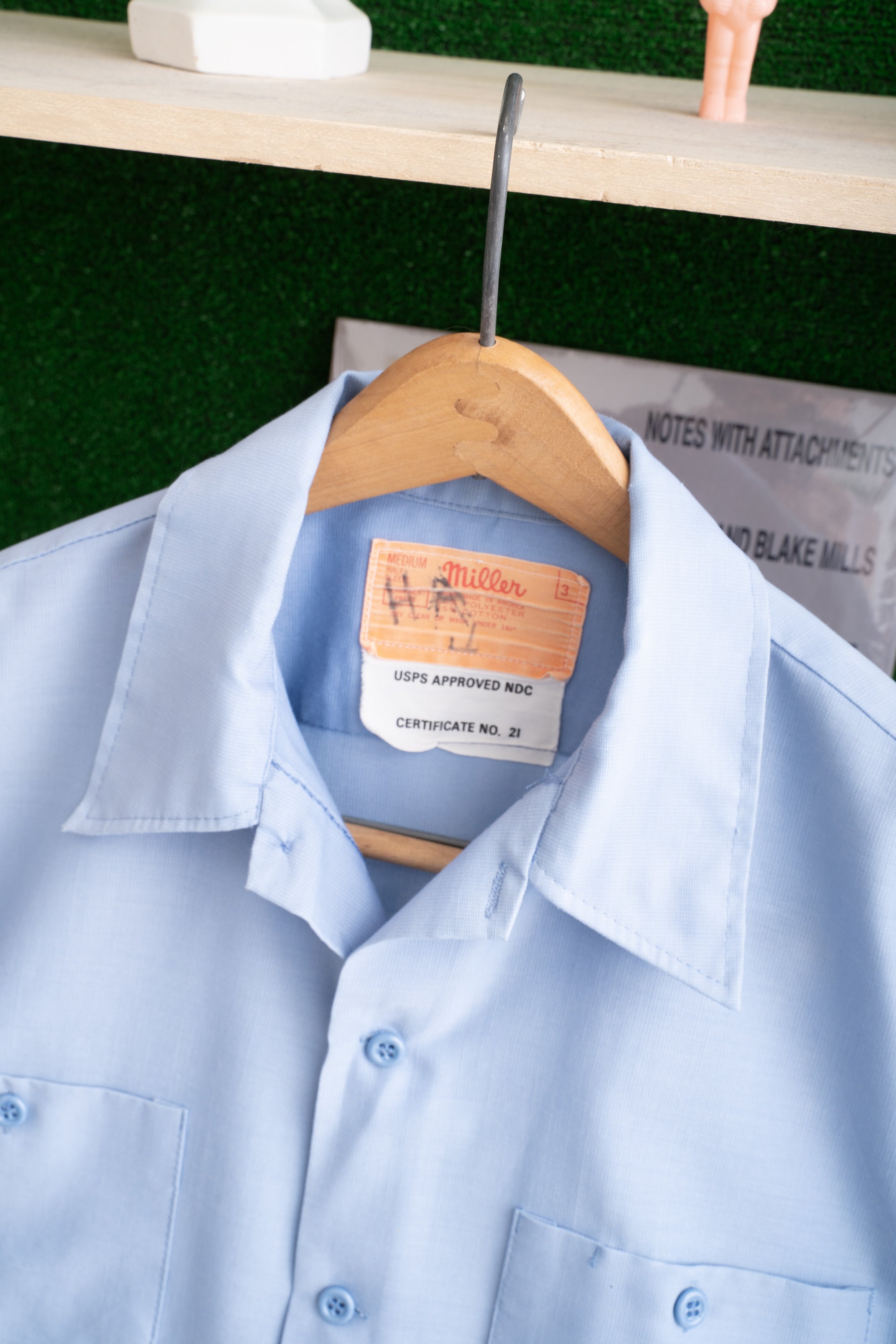 80S MADE IN USA MILLER USPS APPROVED SHIRT