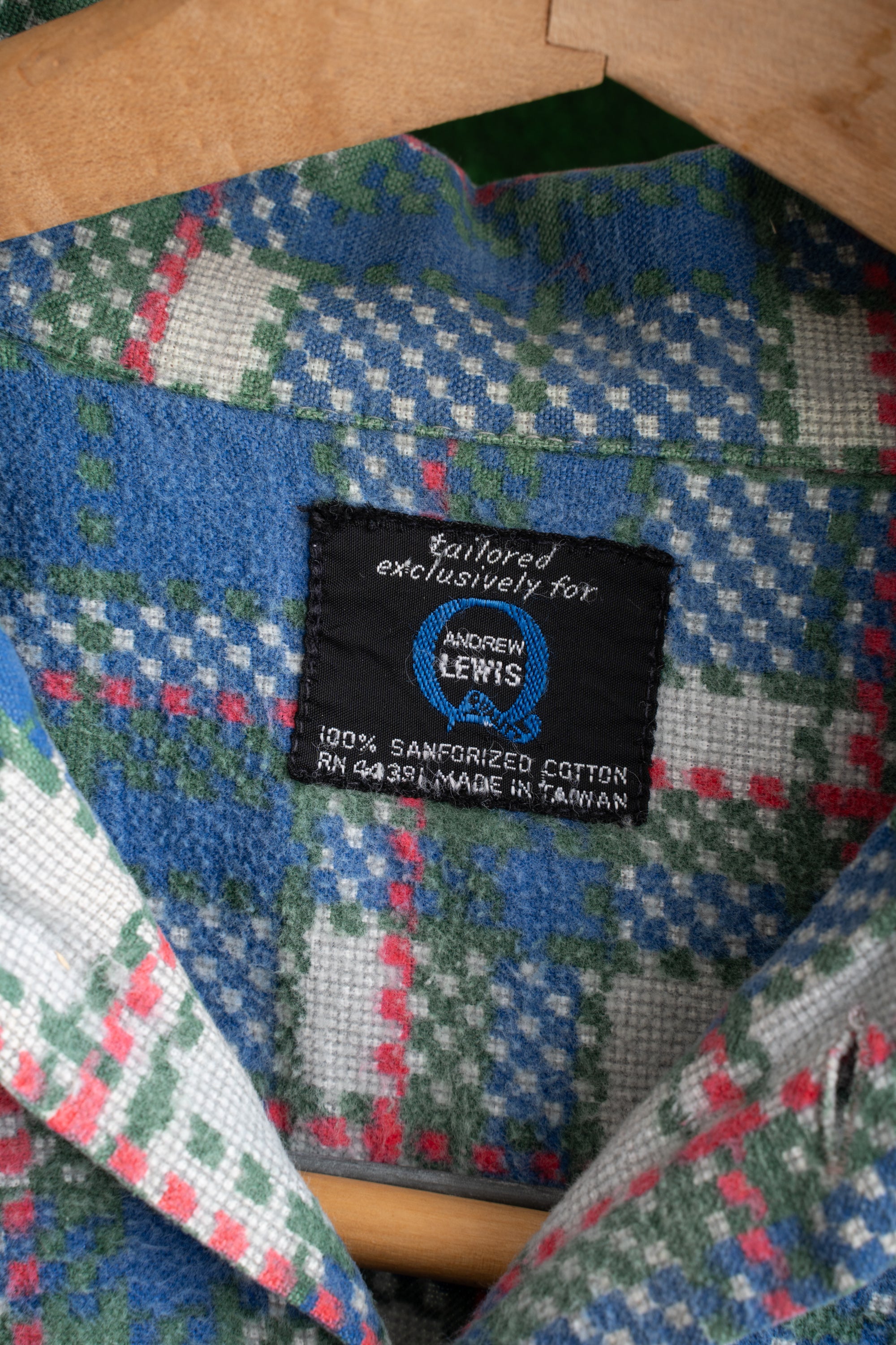 80S ANDREW LEWIS CHECKED  SHIRT