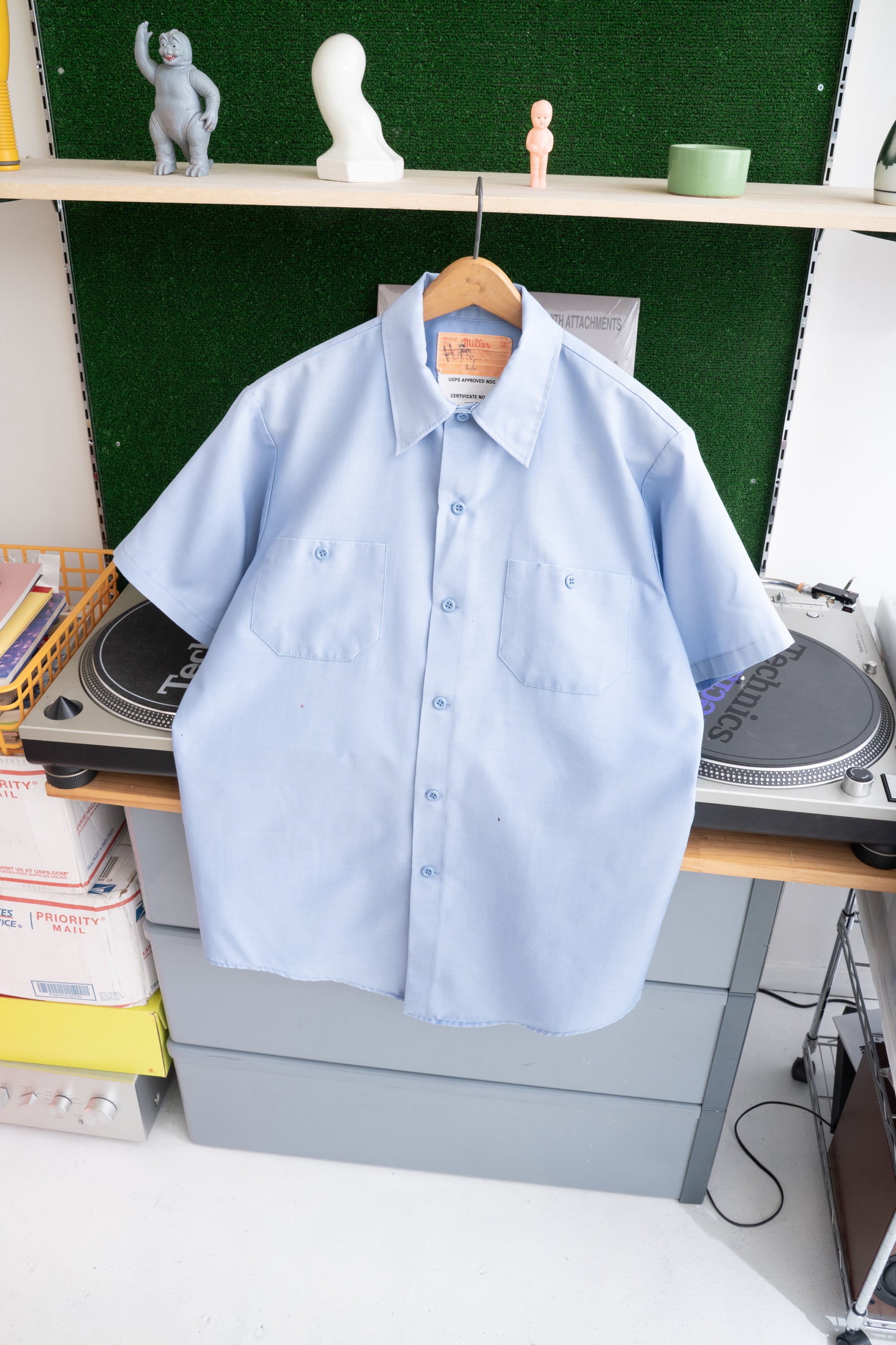 80S MADE IN USA MILLER USPS APPROVED SHIRT