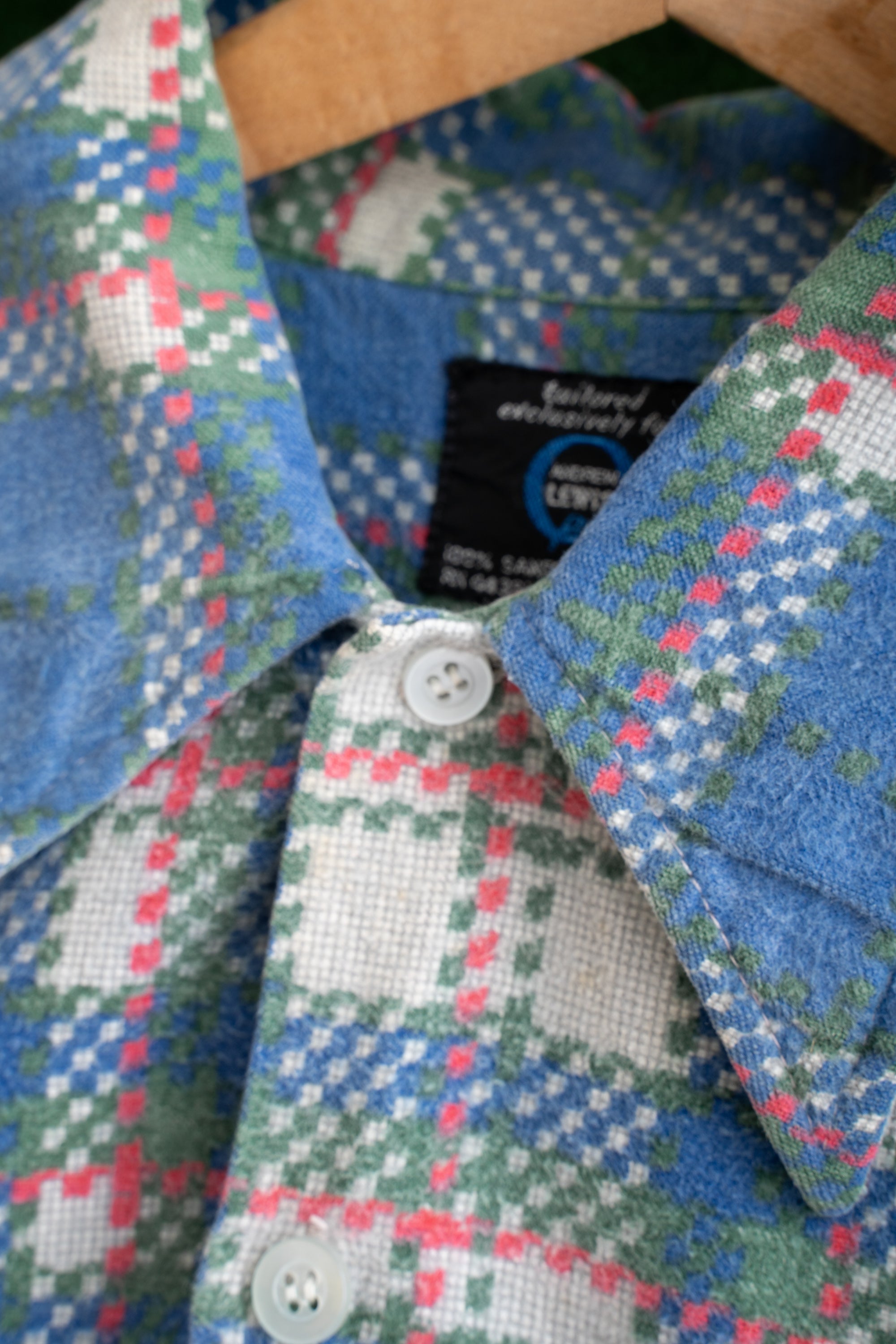 80S ANDREW LEWIS CHECKED  SHIRT