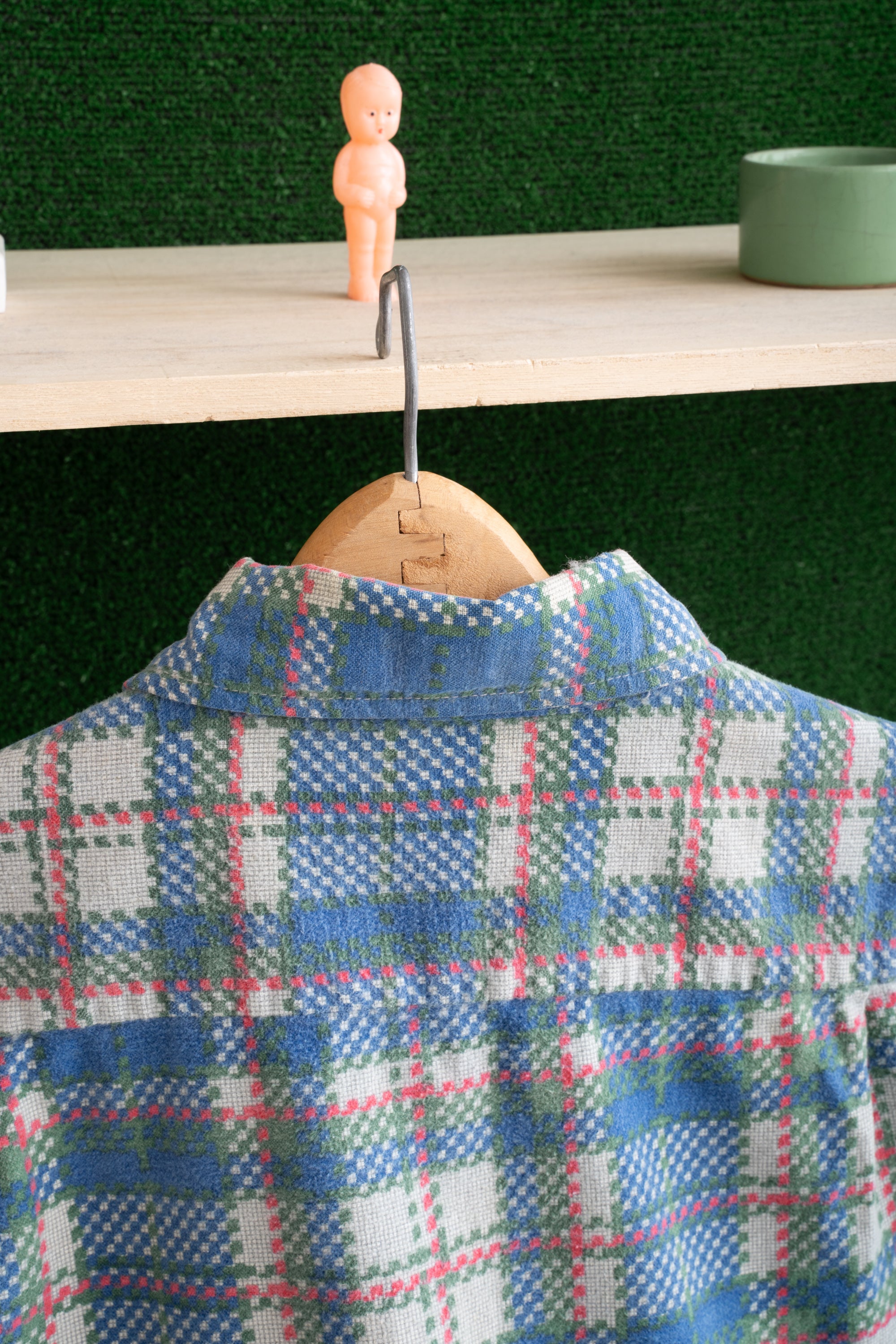 80S ANDREW LEWIS CHECKED  SHIRT