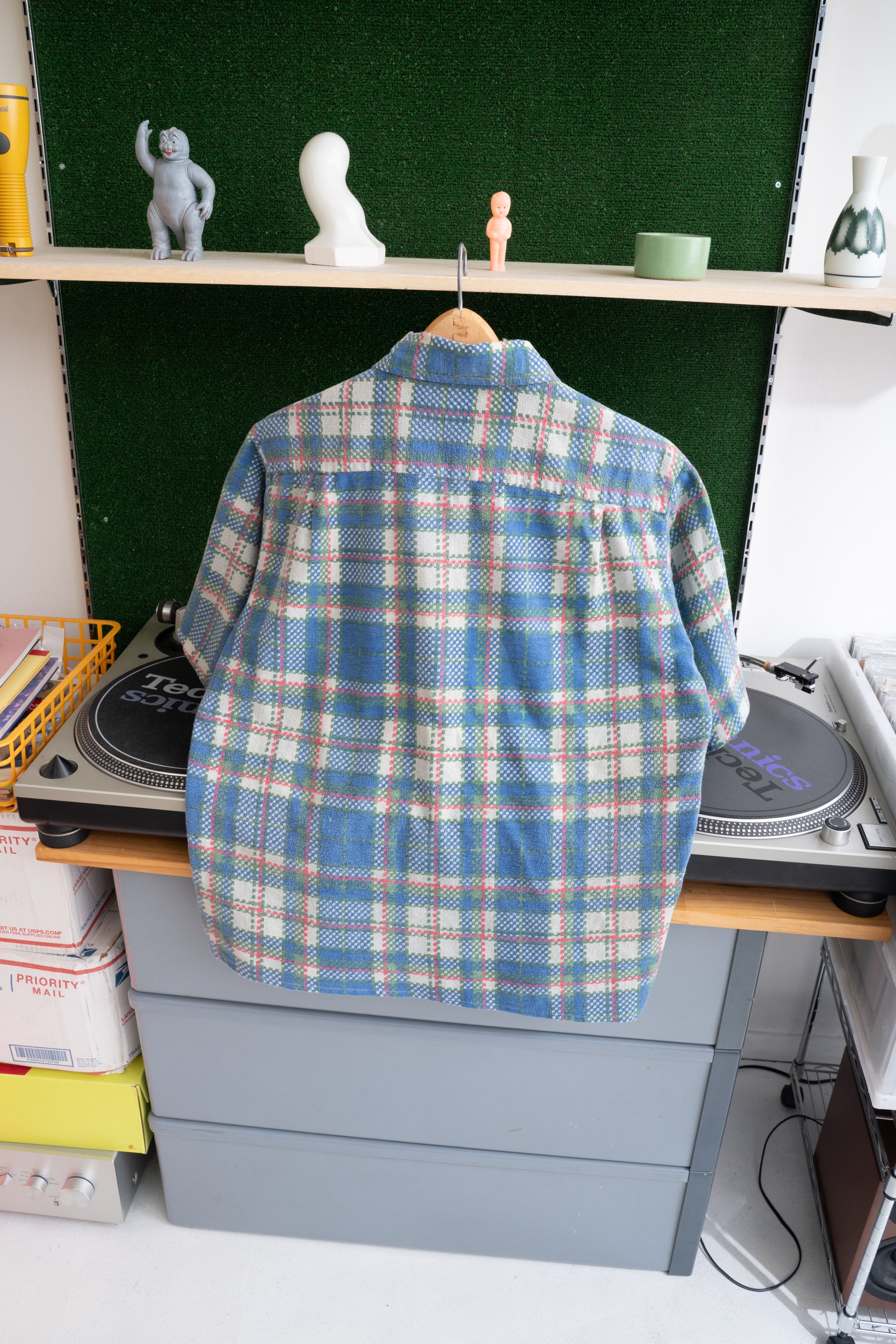 80S ANDREW LEWIS CHECKED  SHIRT