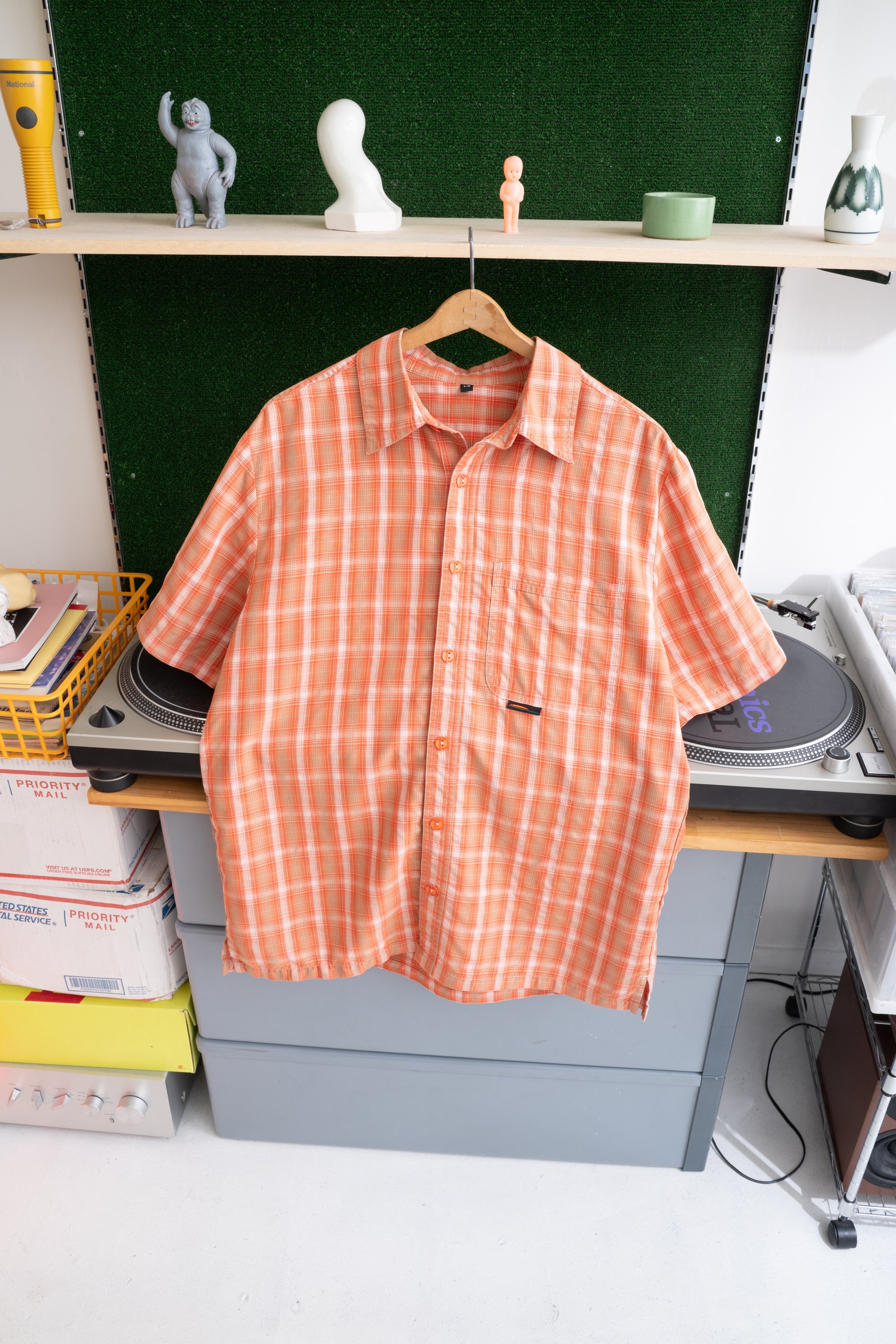 90~00S CHLOROPHYLLE CHECKED SHIRT
